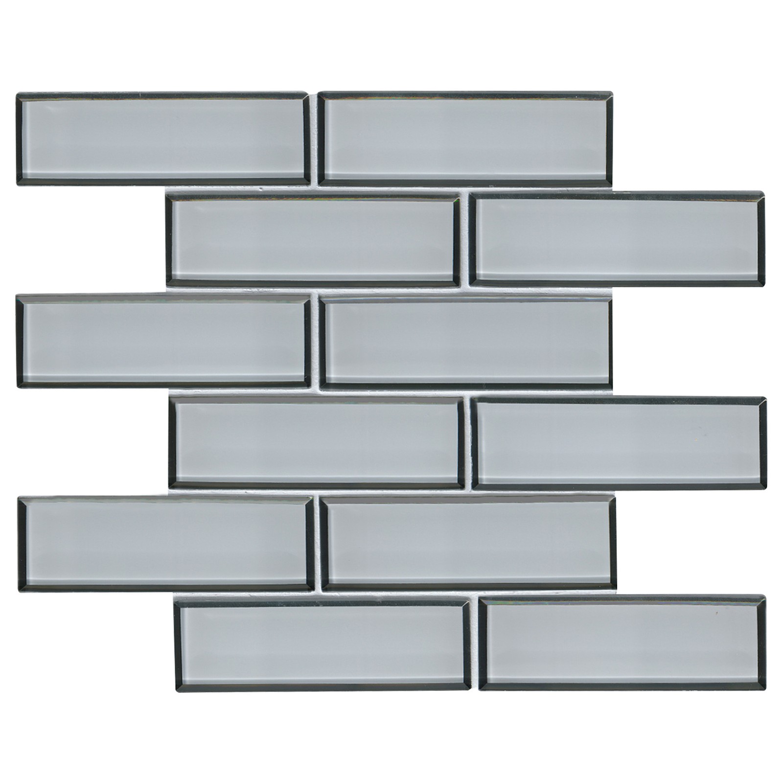 Ackland AKM-G-RI2X6BSW-CA Rivella – 12″ x 12″ Glass Brick Wall – Sage Edge