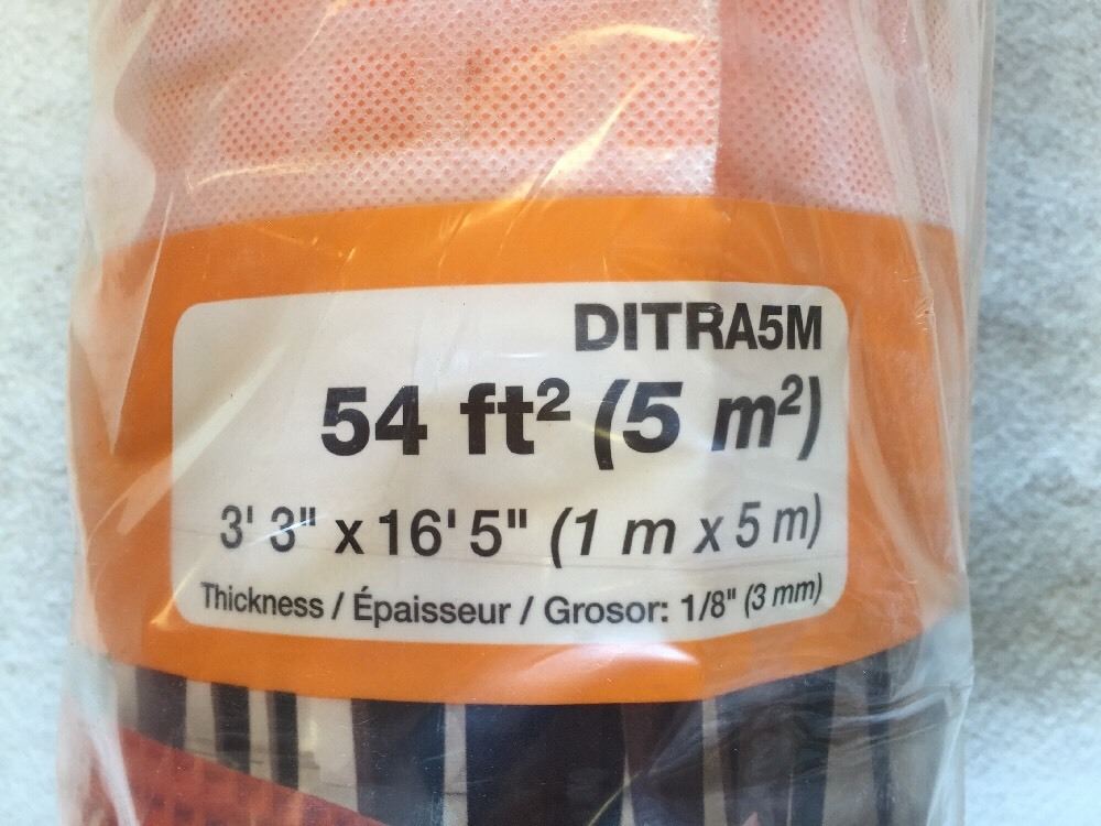 Schluter DITRA Uncoupling Membrane Tile Flooring Underlayment 54sqft. Roll