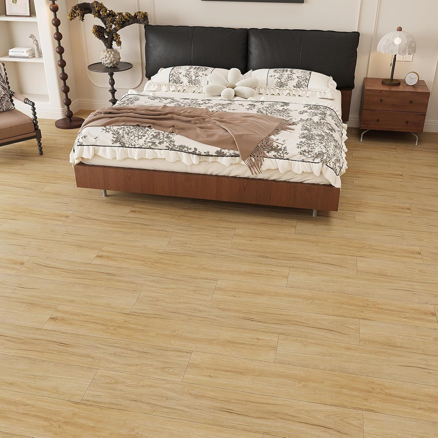 Waterproof Peel and Stick Cottage Oak Vinyl Plank Flooring 32 Pack 47 Sq. Ft.