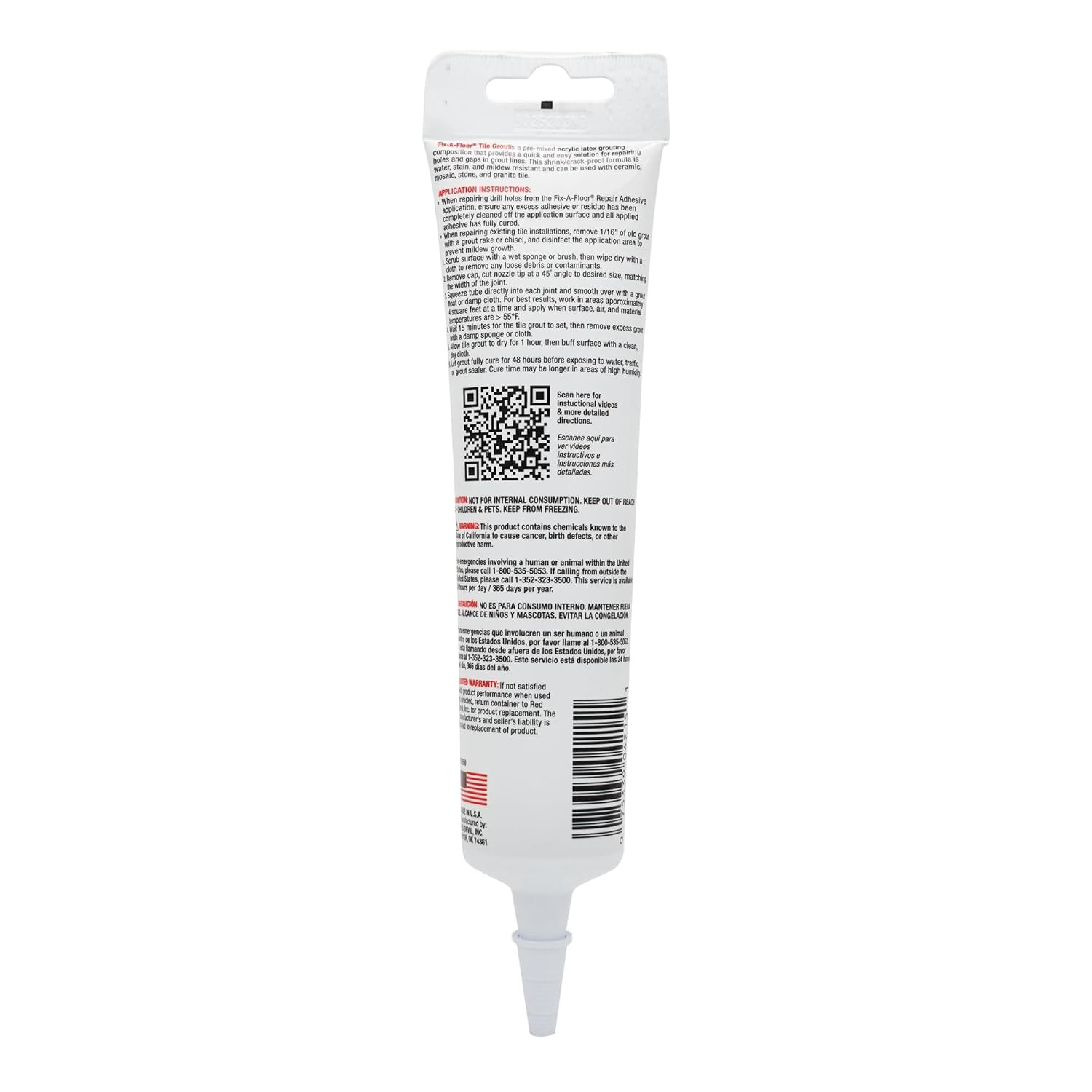Fix-A-Floor Tile Grout – Gray – 5.5Oz. Squeeze Tube