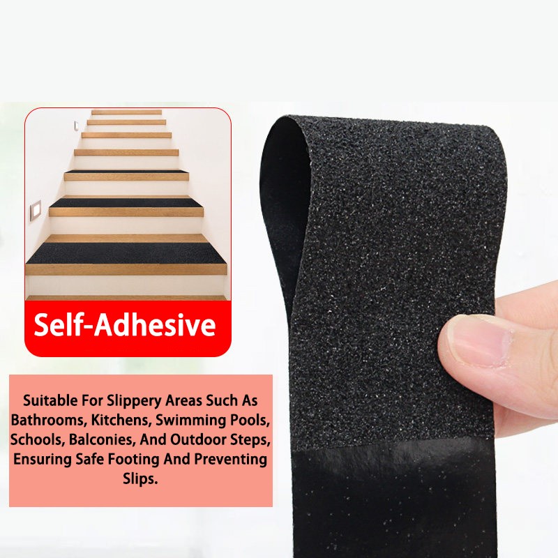 5M PVC Anti Slip Tape High Grip Self-Adhesive Safety Flooring Sticky 25/50/100mm