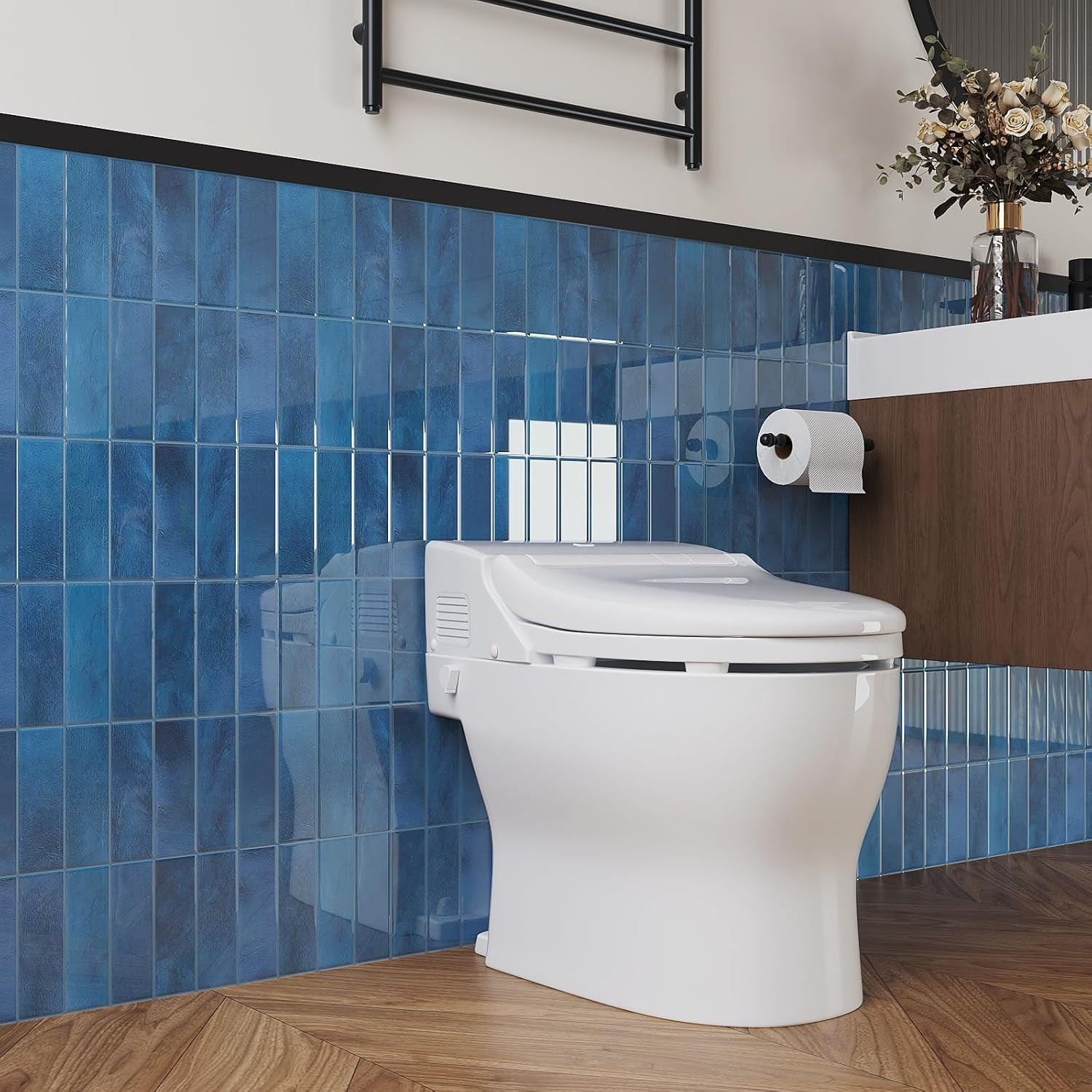 Sea Blue 3D Peel and Stick Backsplash Tiles – 20 Waterproof Vinyl Sheets