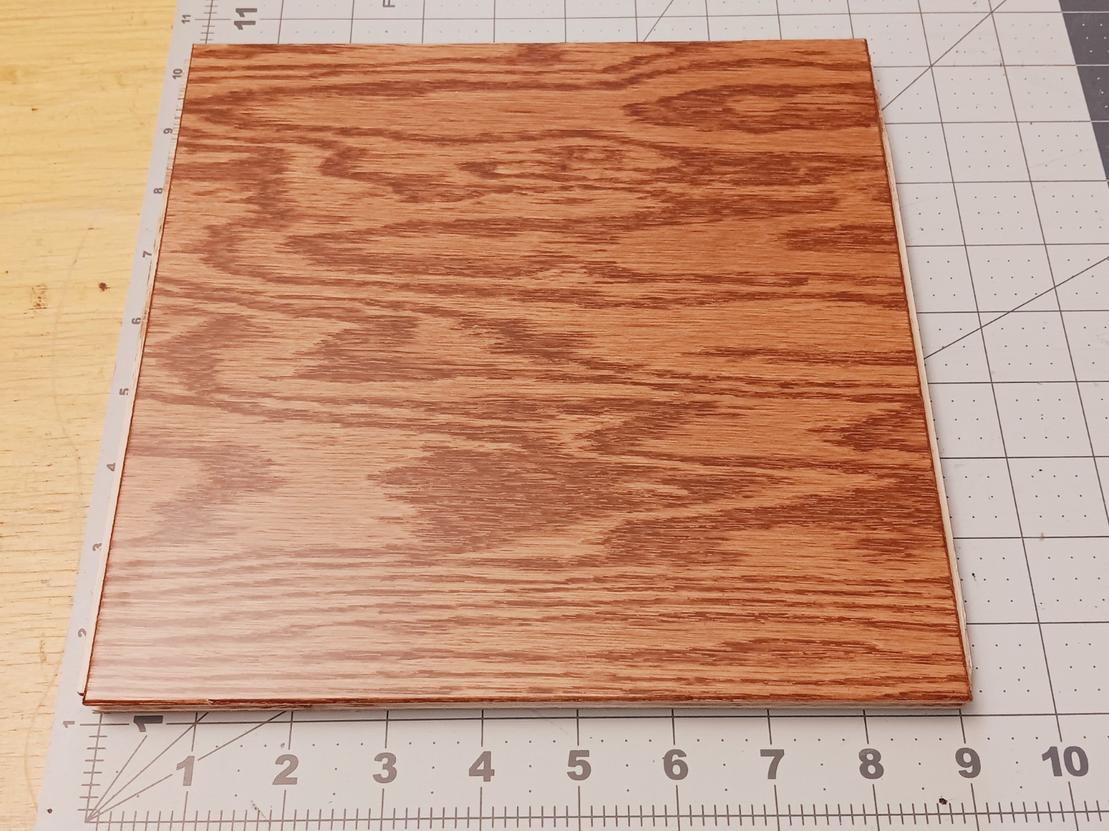 9 x 9 inch Red Oak Parquet Flooring Tile “GUNSTOCK” Premium Floor Prefinish NEW