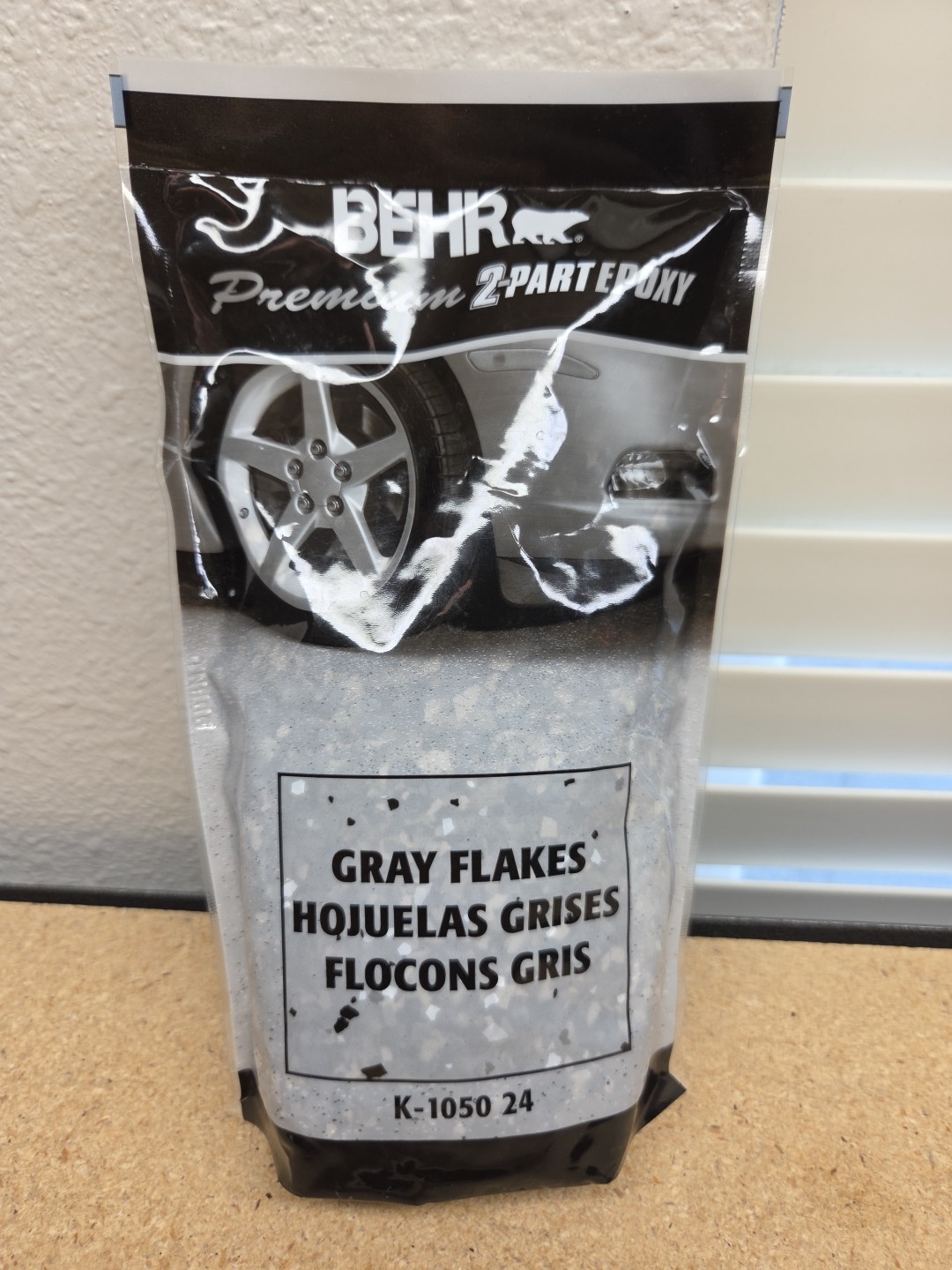 Behr Premium Epoxy Decorative Gray Flakes garage deco 1 lb Bag K-1050 24 (E6)