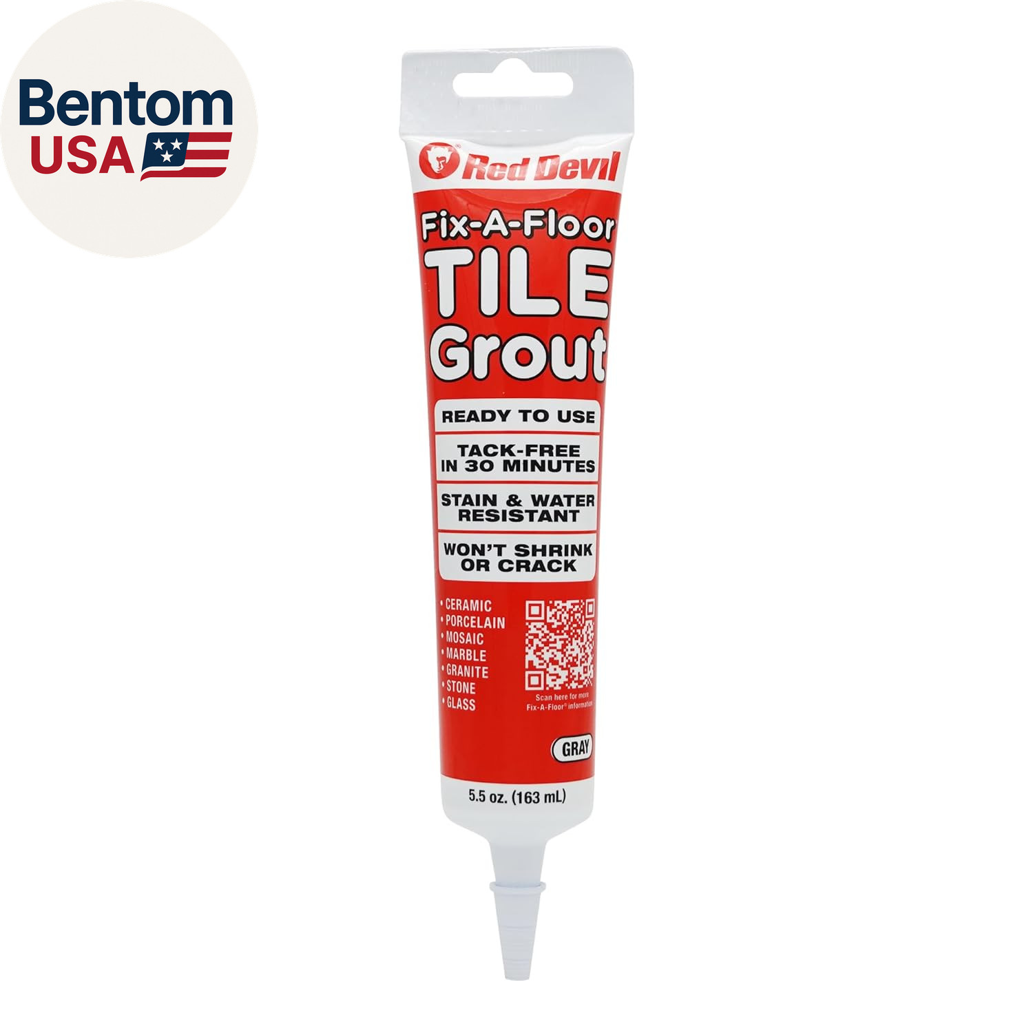 Tile Grout – Gray – 5.5Oz. Squeeze Tube