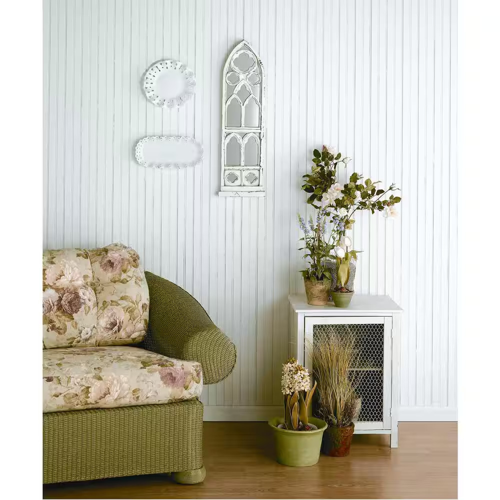 5/16 In. X 3-1/8 In. X 96 In. Basswood Tongue and Groove Wainscot Paneling