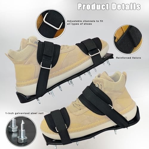 Spike Shoes for Epoxy Flooring Epoxy Shoes with 3/4″ Short Spikes for Garage …