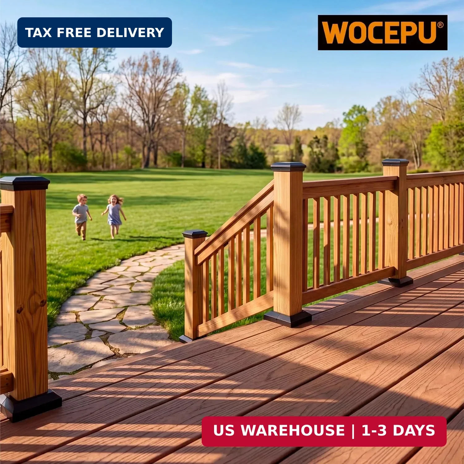 4 pcs 4×4 (Actual: 3.5″x3.5″) Aluminum Deck Post Base Cover, for Railings, Stair