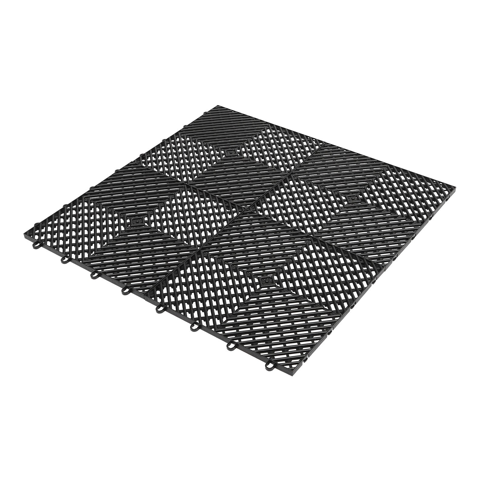 New Interlocking Garage Floor Tiles 25/55 PCS Deck 12″x12″ Snow Water Drainage