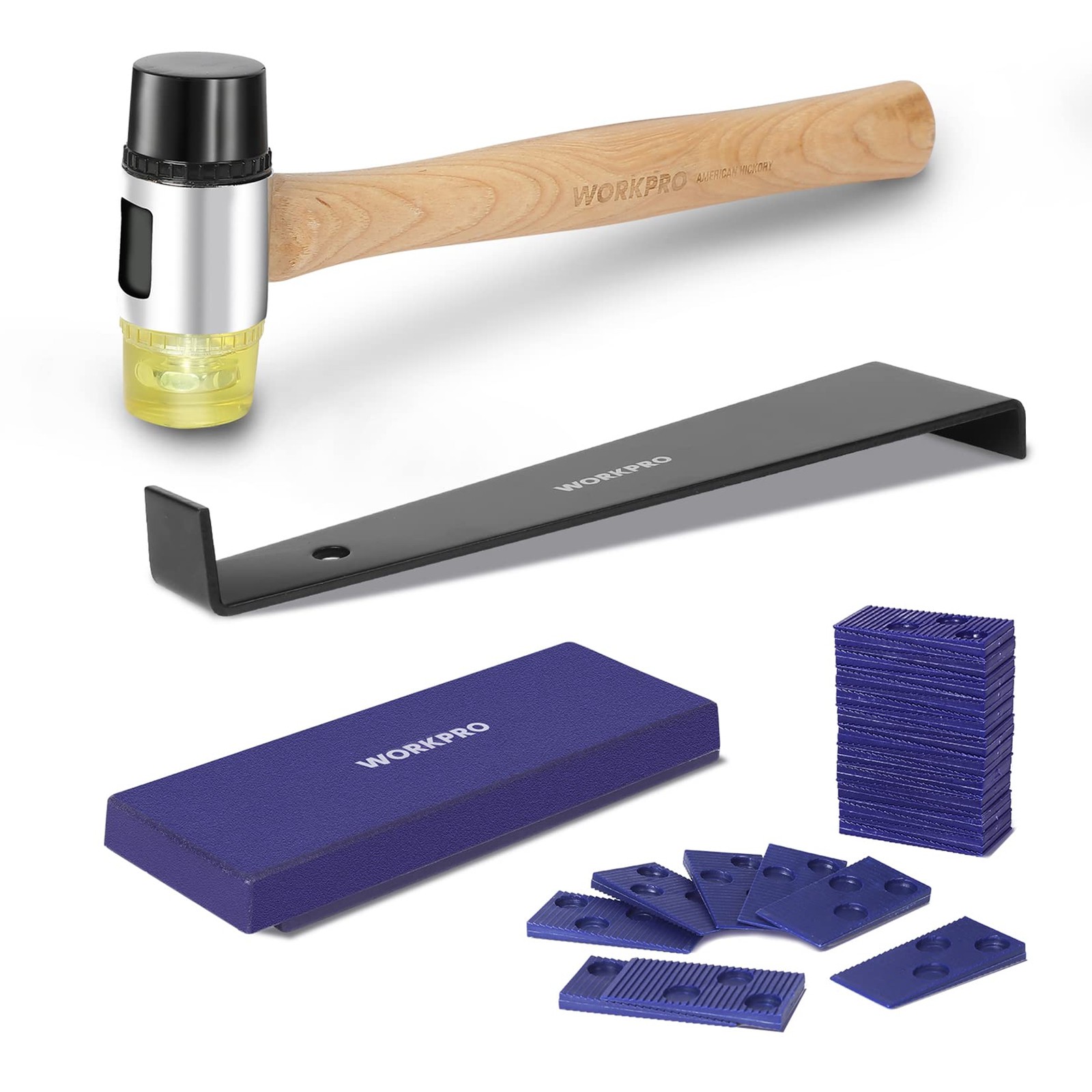 WORKPRO Laminate Wood Flooring Installation Kit with 33-Pack, Multicolor