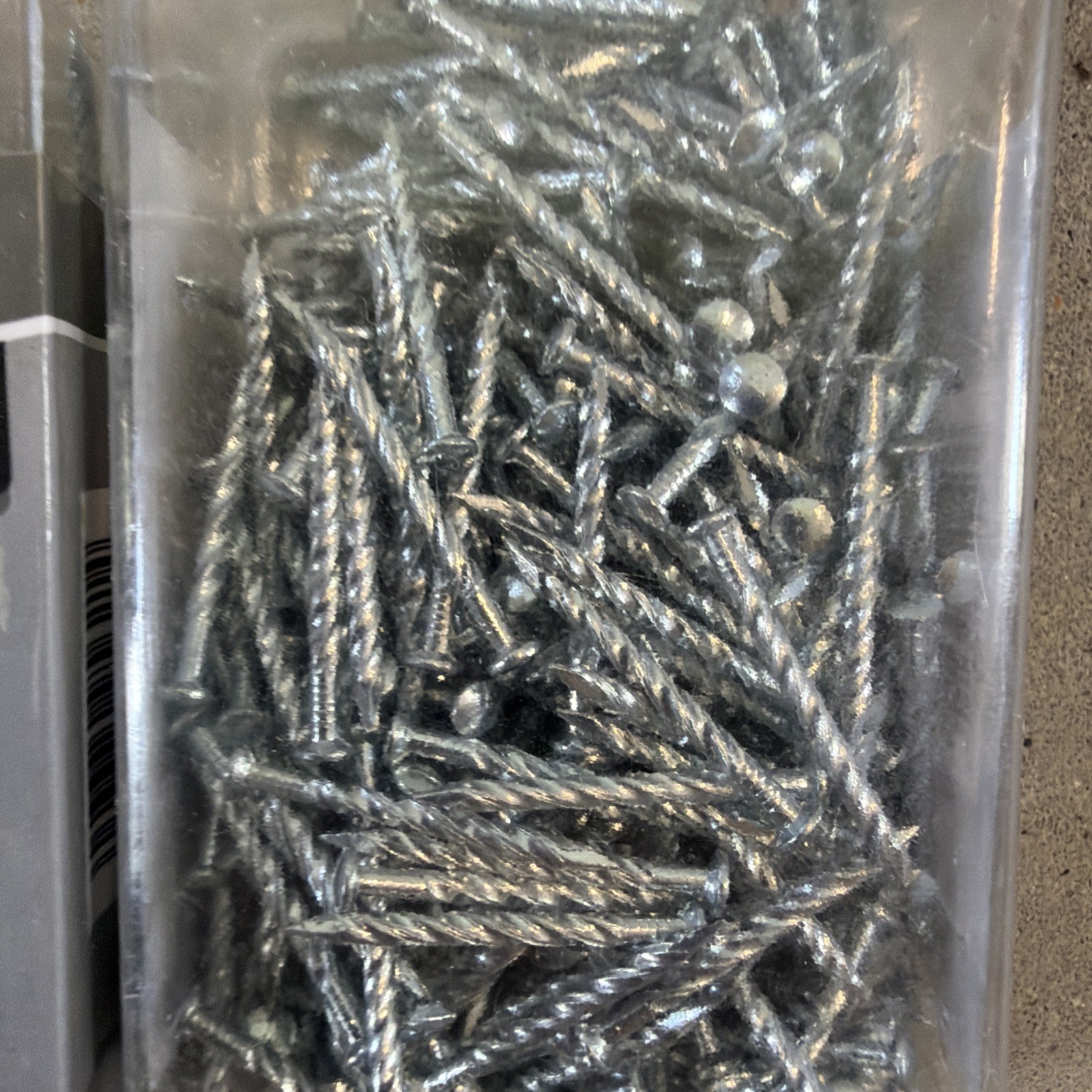 3 packs M-D 1-1/4″ x 13ga Floor Trim Fasteners 1 lb each pack Silver 95621