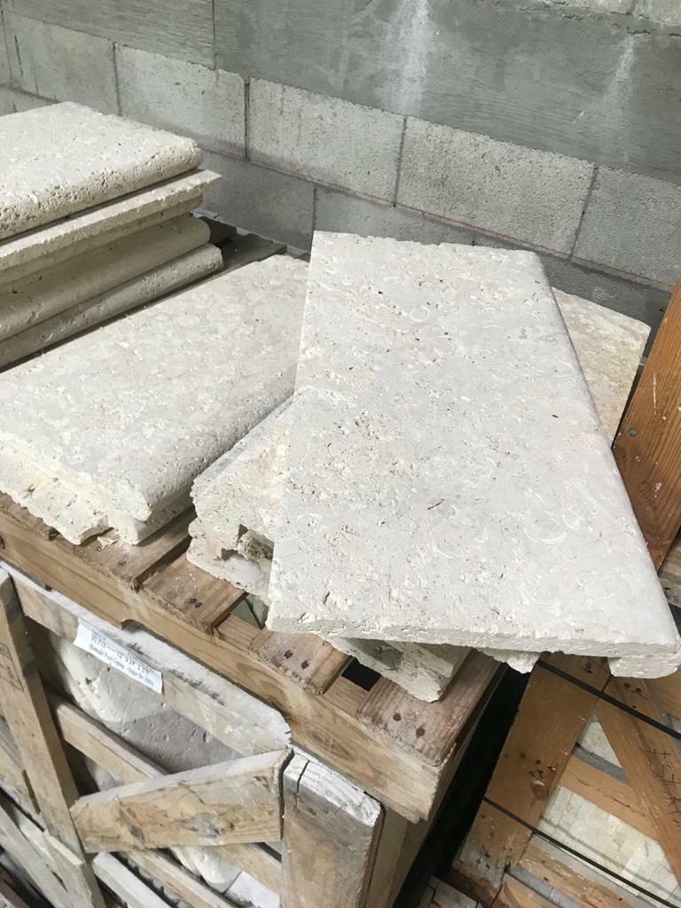 CORALSTONE NATURAL POOL COPING REMODELING 12″X24″X 3/4″ edge 1.3/4″