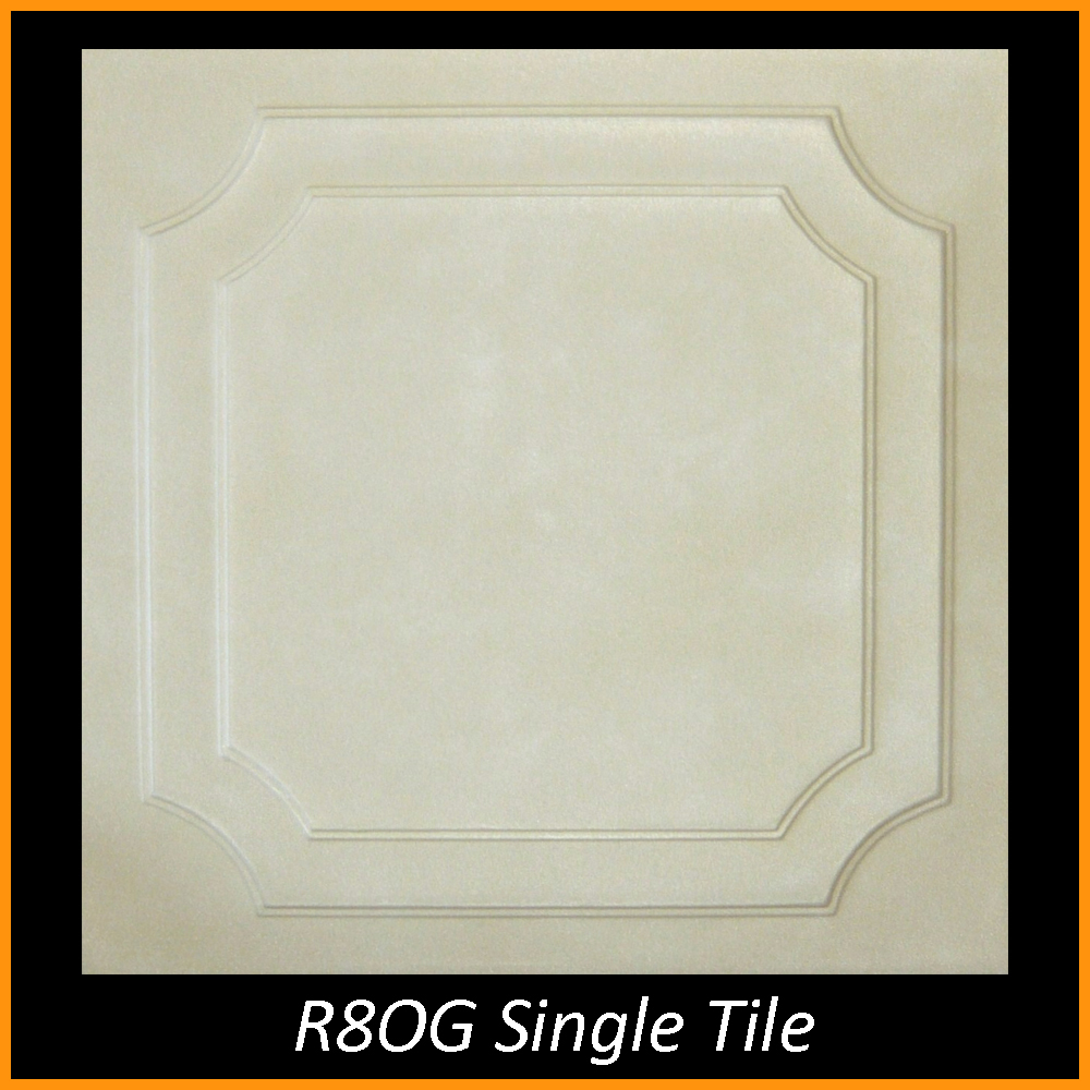 Ceiling Tiles Glue Up Styrofoam 20×20 R8 Onyx Gold Pack of 96pcs 253 sq/ft