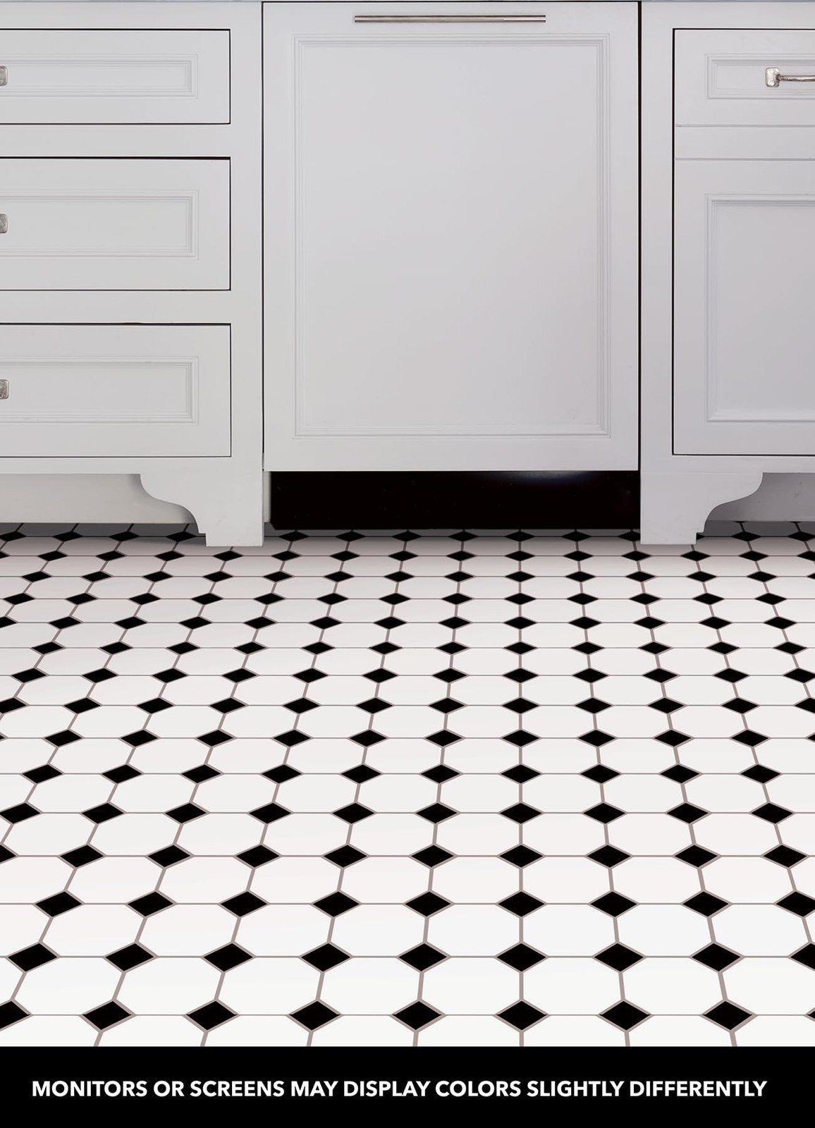 Floorpops Hudson Peel Stick Floor Tiles Black Fp3993