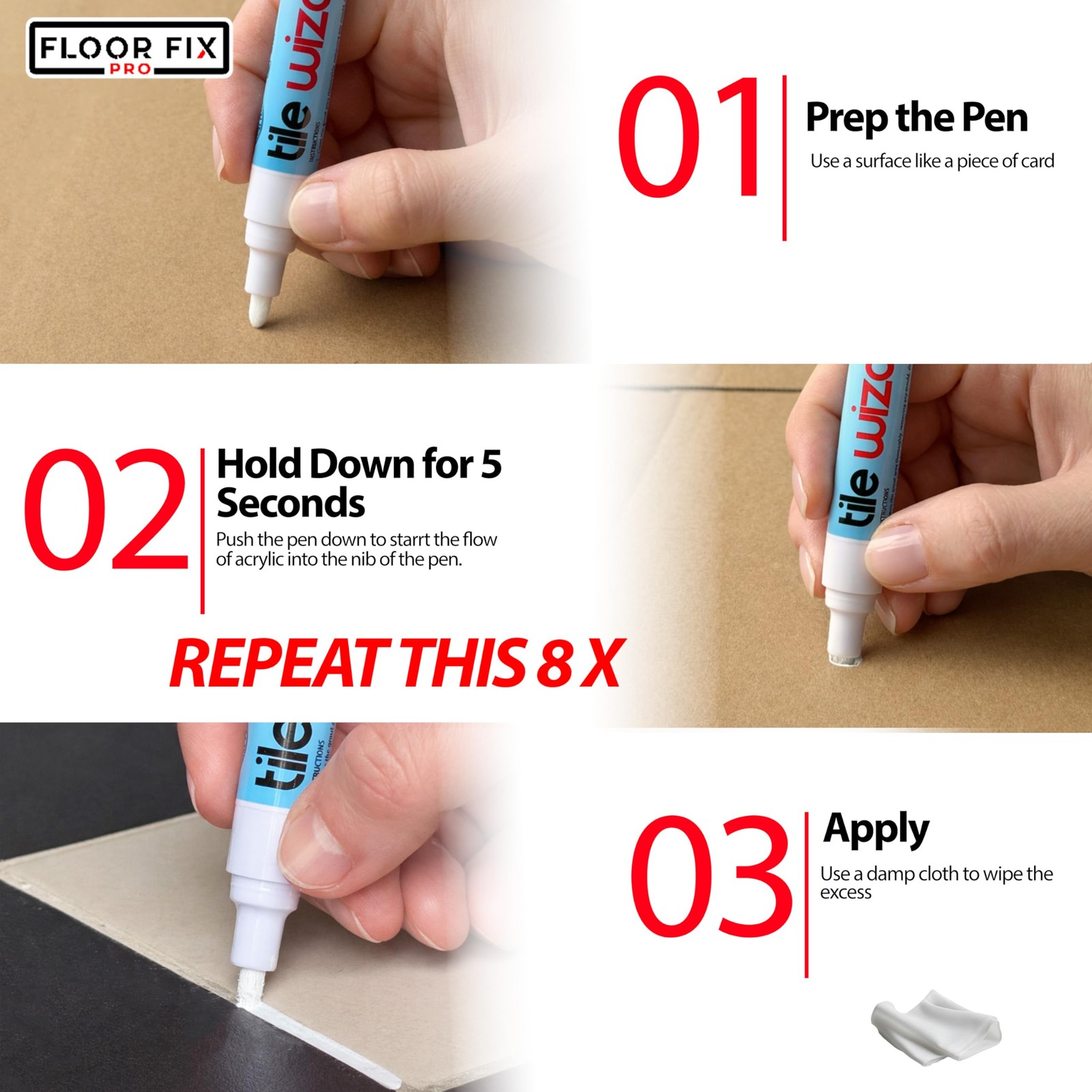 Gray Grout Pen Tile Grout Paint Marker from | Waterproof Grout Colorant & Sea…