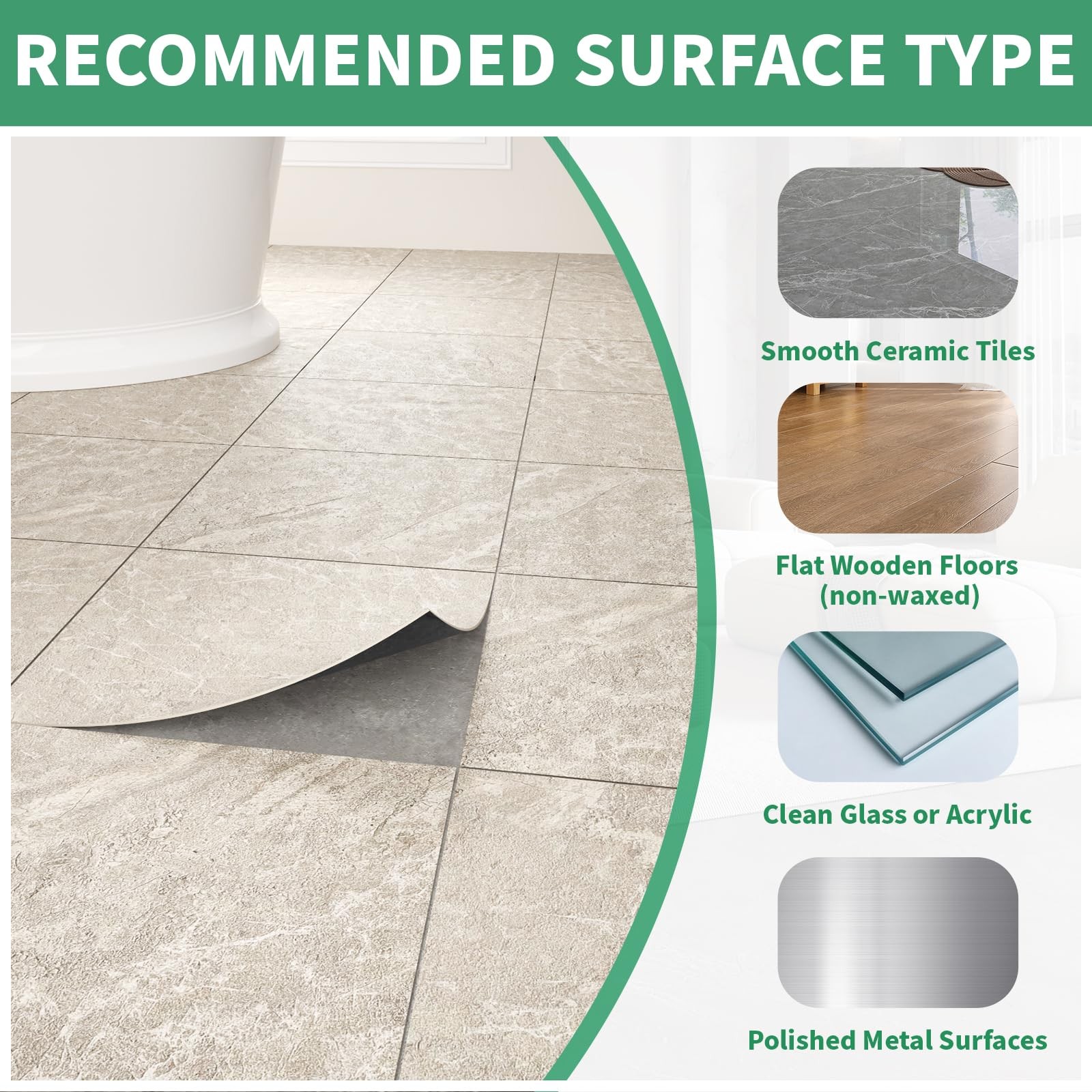 20 Pack Cover 20 Sq.Ft Peel and Stick Floor Tiles, 12” x 12” Self Adhesive Vi…