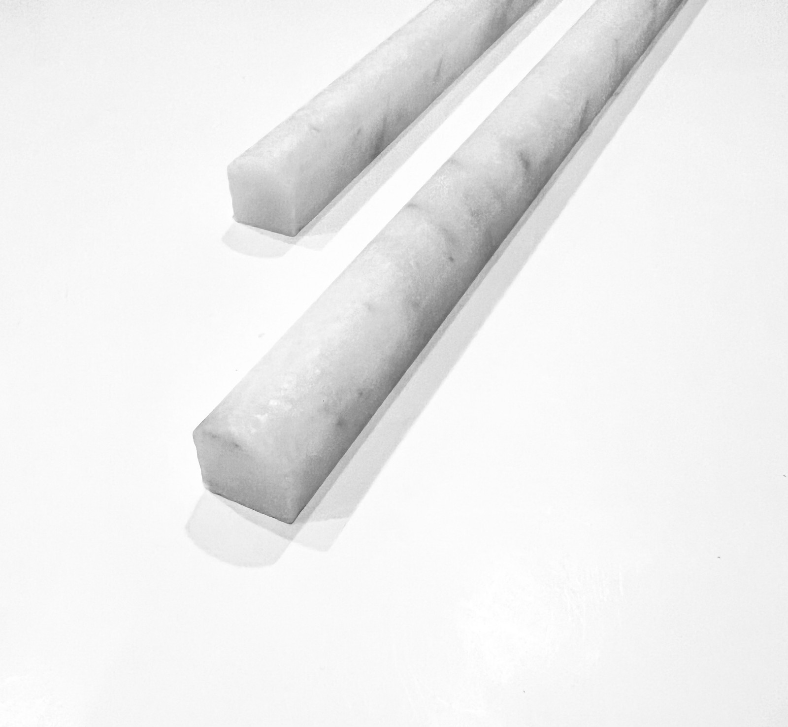3/4″X12″ Carrara Marble ChairRail Pencil Molding Liner Wall Tile Trim Piece