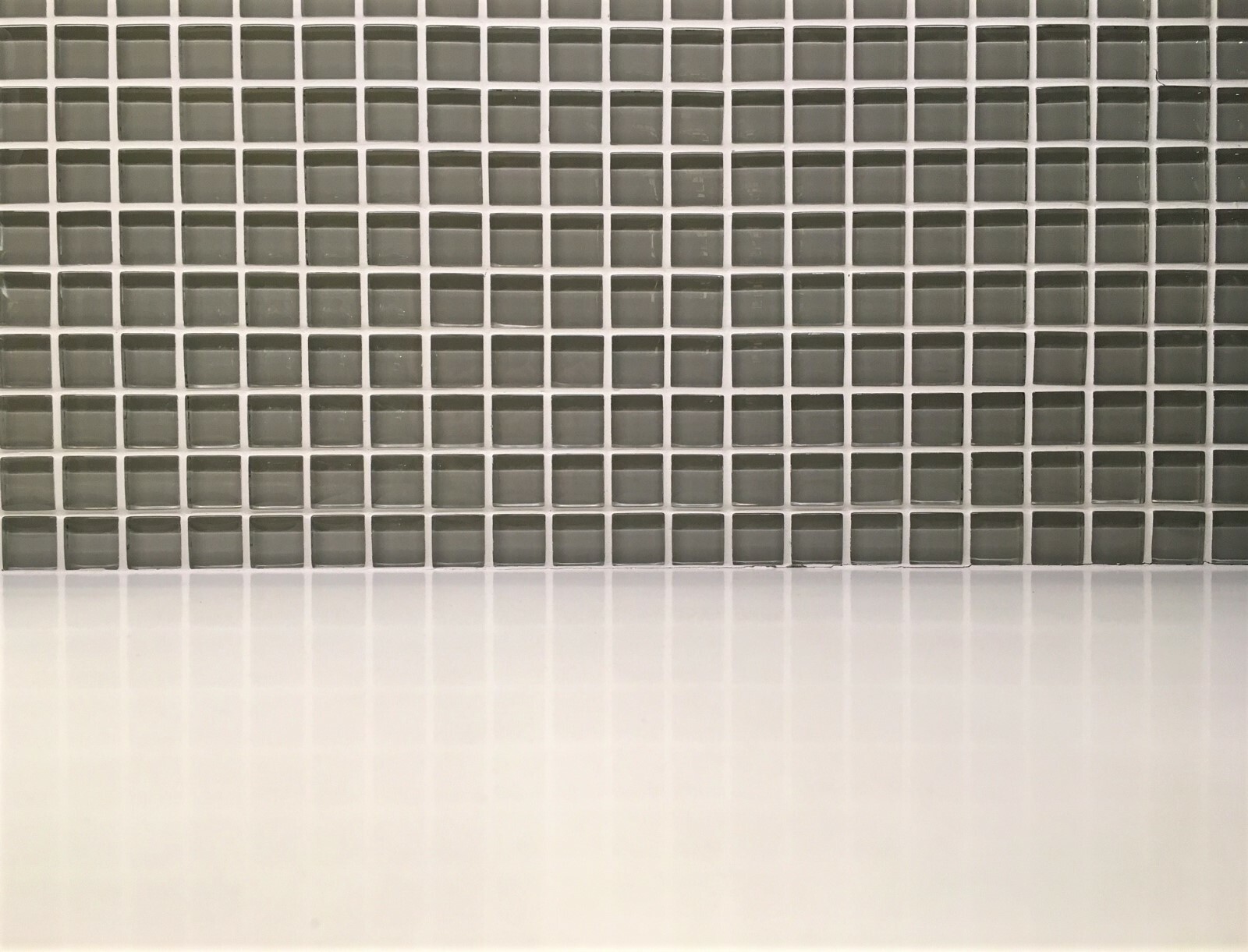 1×1 Sierra Glass Mosaic Tile Glossy Finish Thick Shower Backsplash Wall Spa Bath