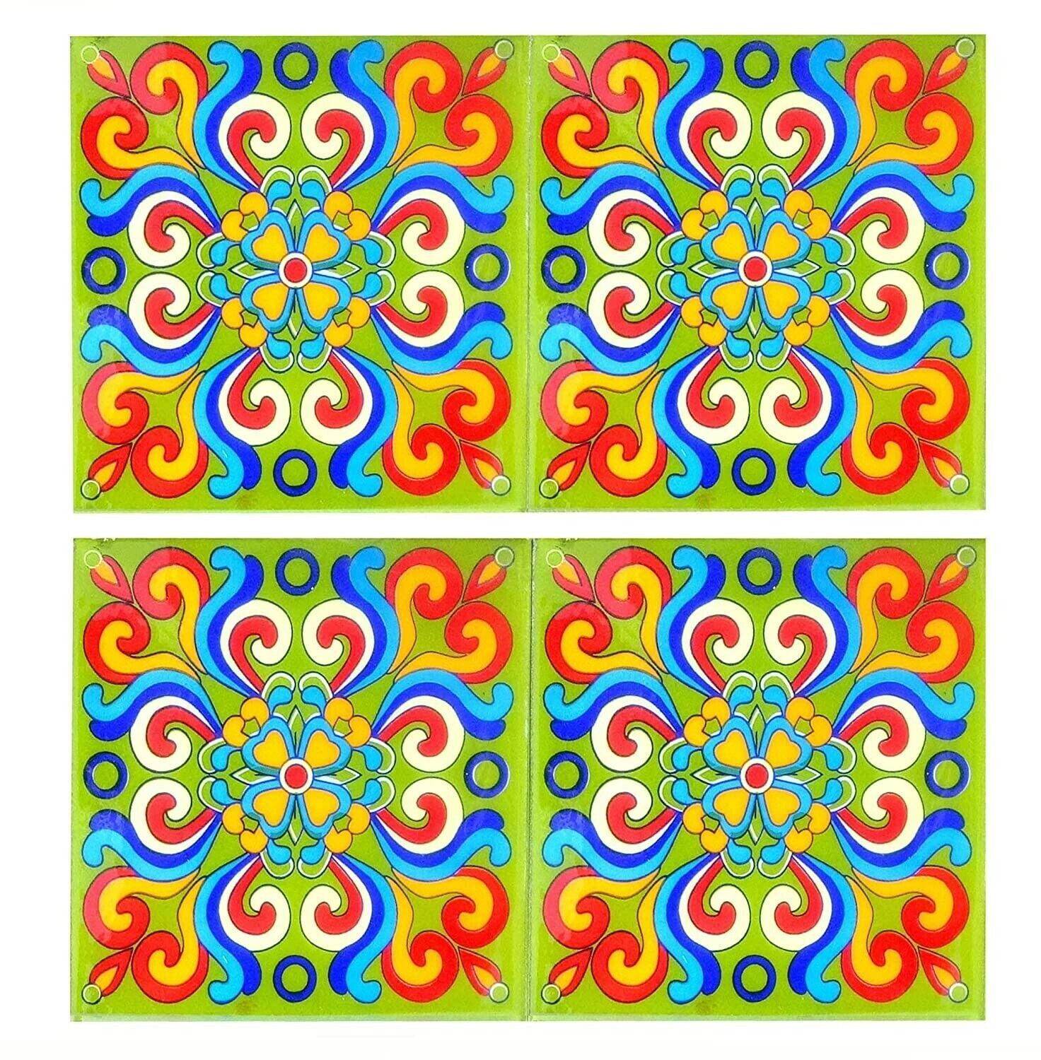 Set of 10 Home Decor Tile Ceramic High Lighter Wall Bathroom Tiles 6 x 6 Inch