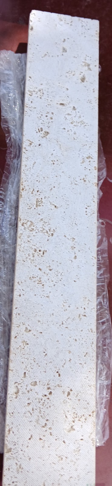 Bucak Light Walnut Honed Bullnose Travertine Wall Tiles-#658302-Set Of 9-NEW