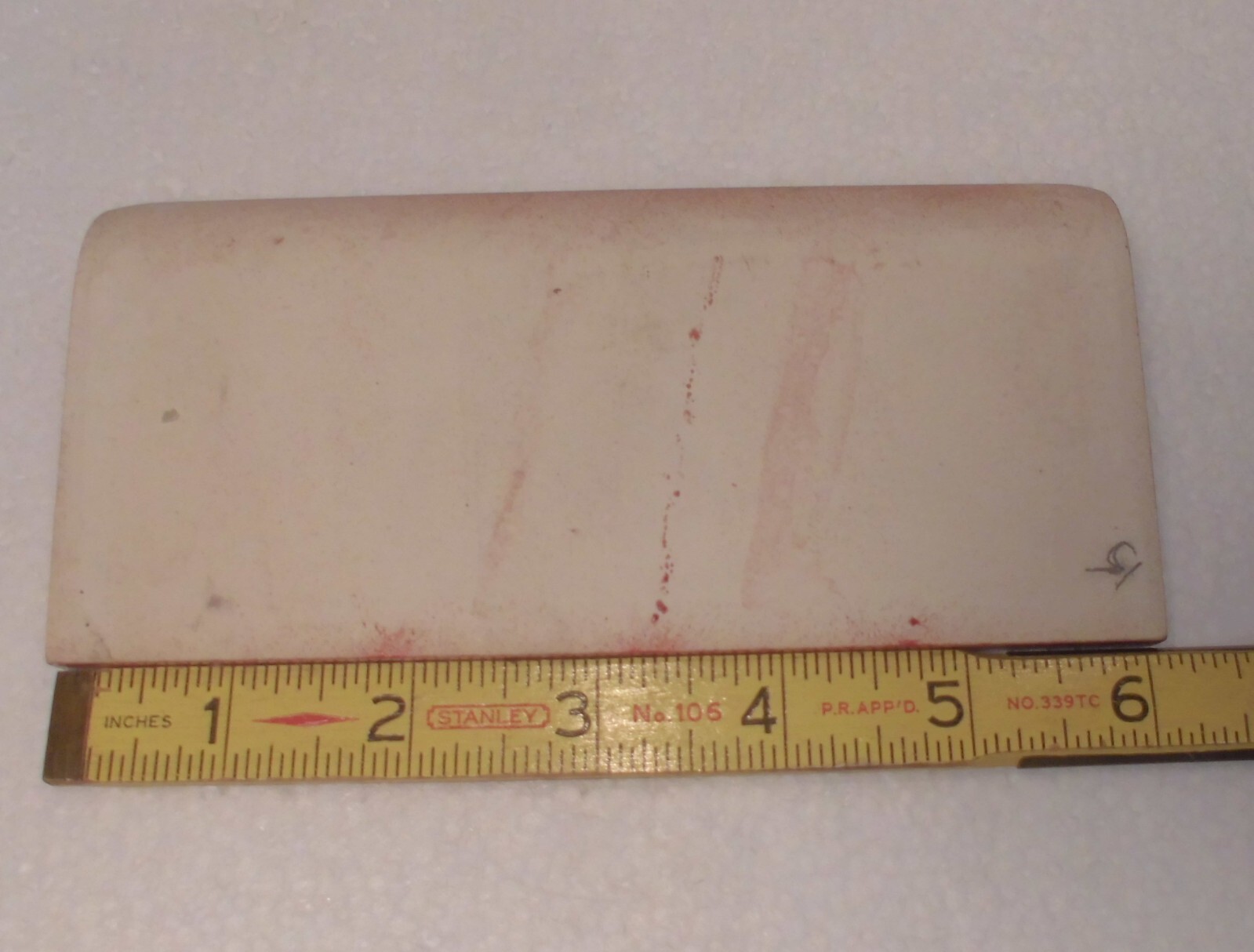 1 pc. Satin Gloss Burgundy: Flat Top base/cove Ceramic Tile: 2-3/4″ X 6-1/8″