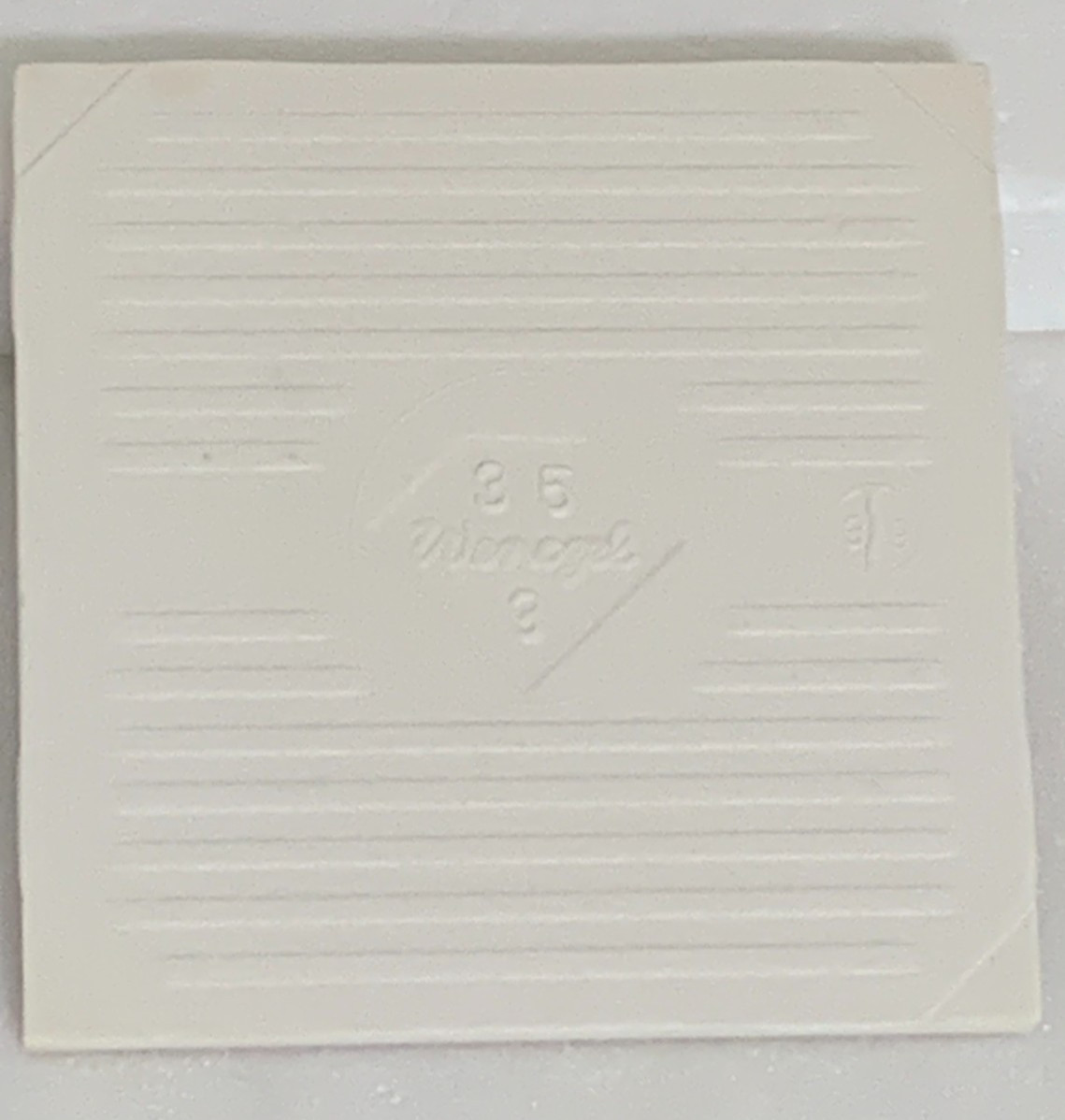 New Vintage Wenczel Tile Co Ceramic Suntan #221 Gloss 4 5/16″ x 4 5/16″