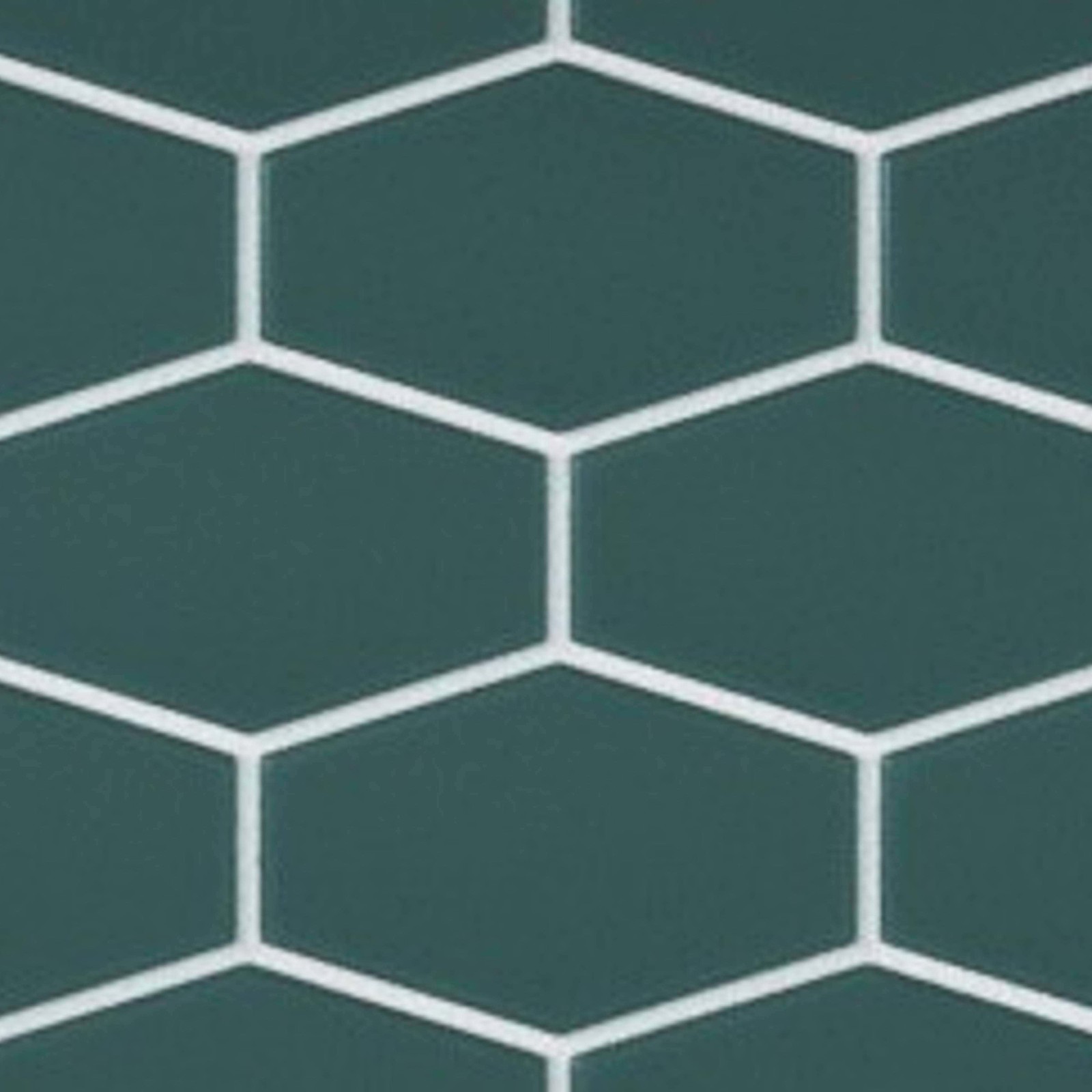 Cruz Bay Studio MKT2872 Long Hex – 11″ x 11″ Geometric Floor and – Marine Matte