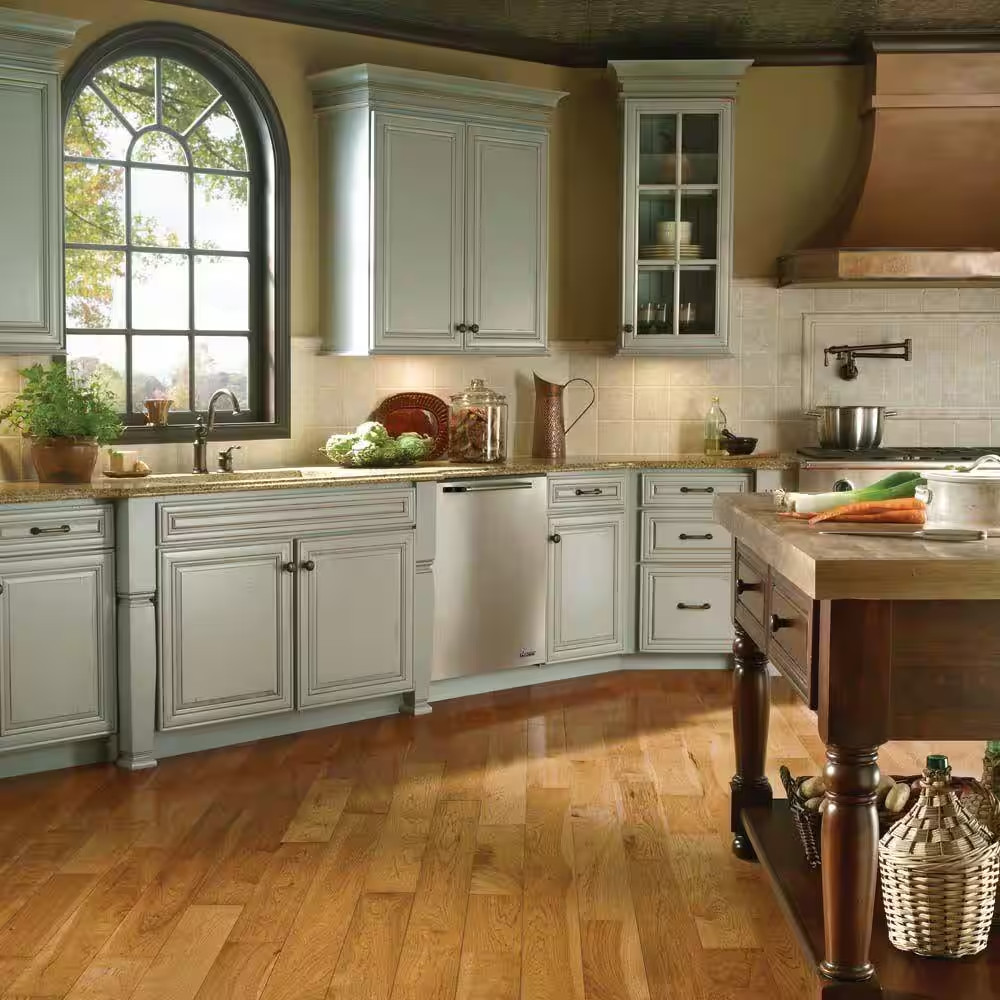 American Home Autumn Wheat Hickory 3/4 In. T X 3-1/4 In. W Smooth Solid Hardwood