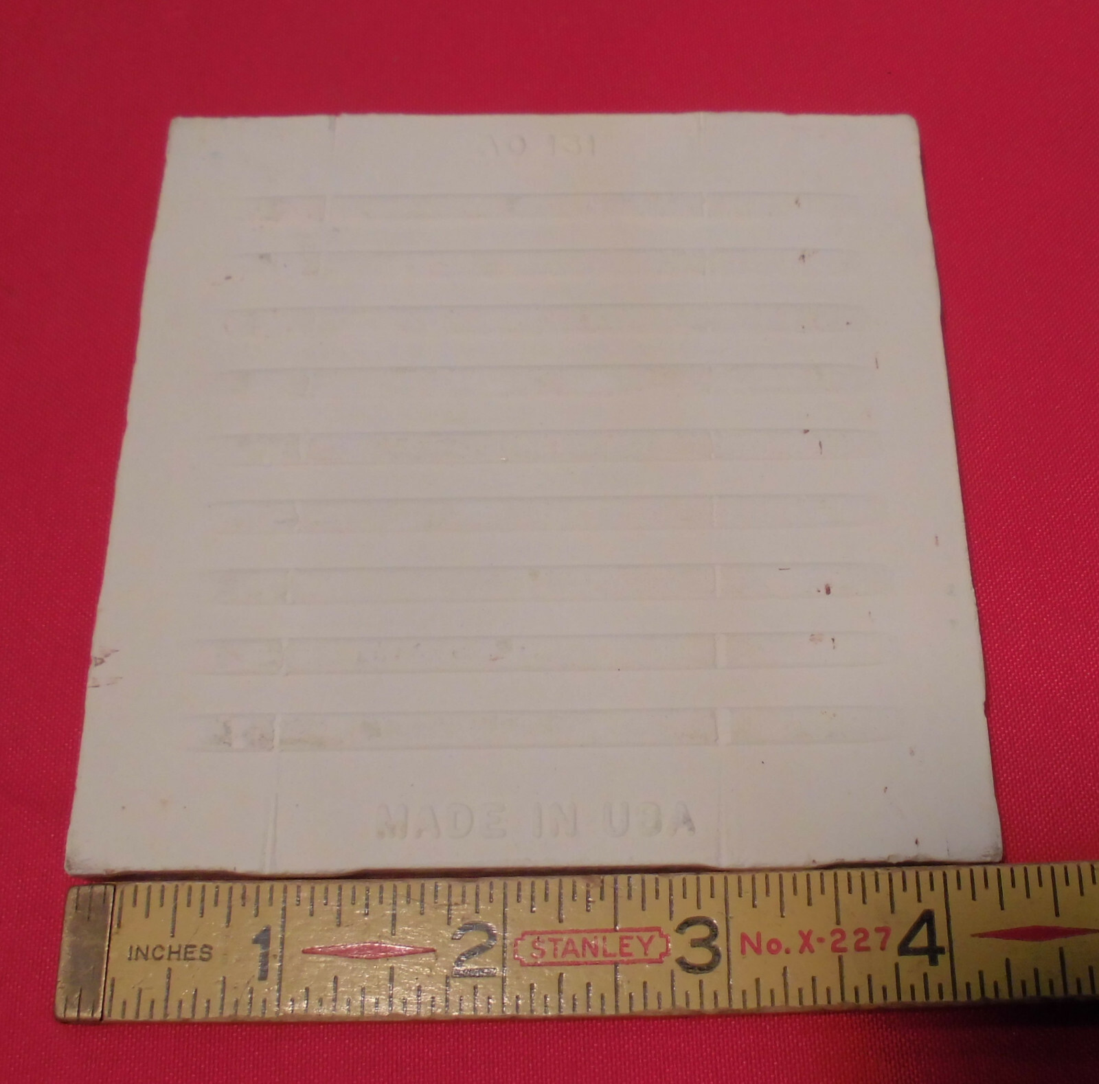 1 pc. *Buckwheat/Browns* 4-1/4″ Ceramic Tile; Scored Crystalline American Olean