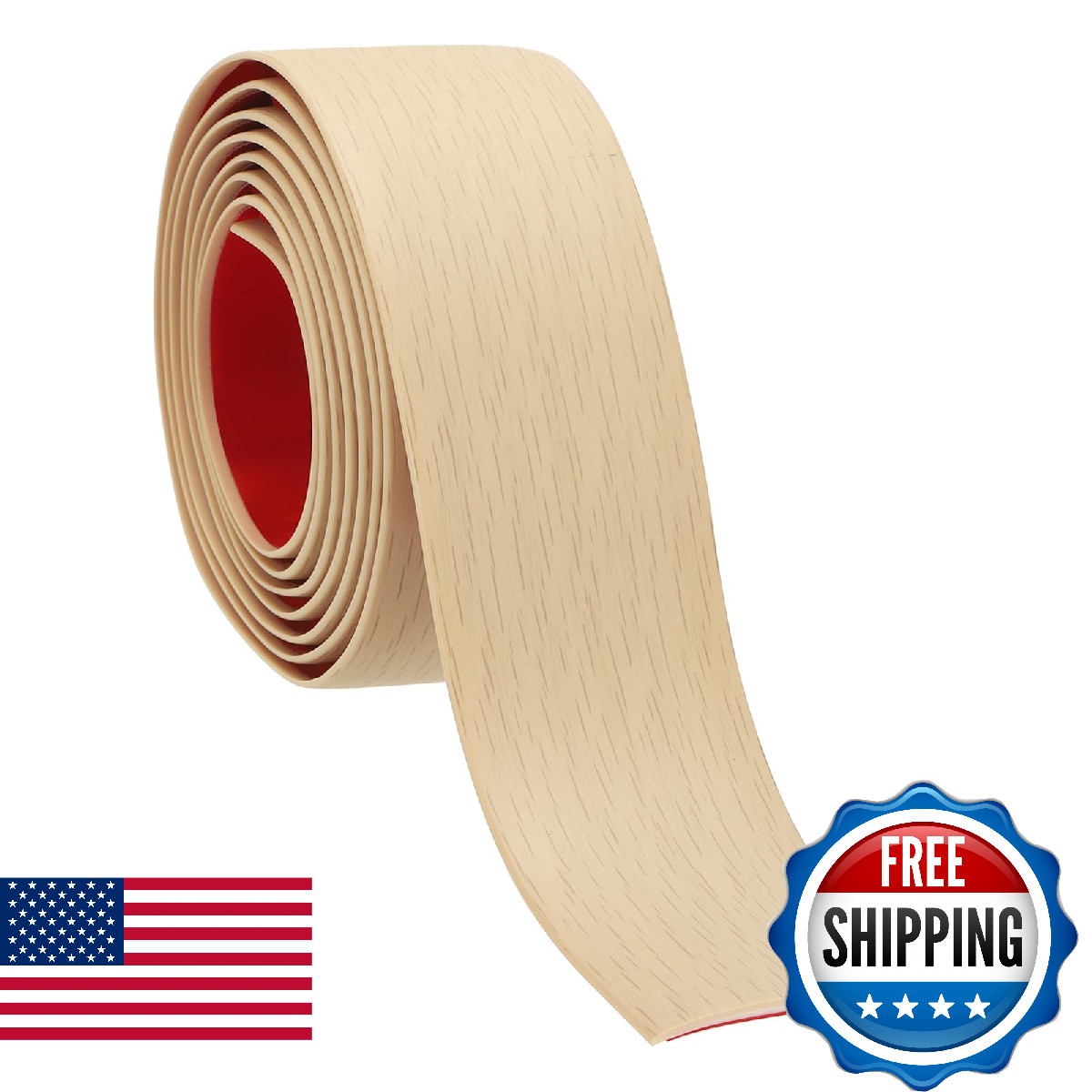 PATIKIL Self Adhesive Floor Transition Strip 10 ft x 2″ Vinyl Flat Divider Floor