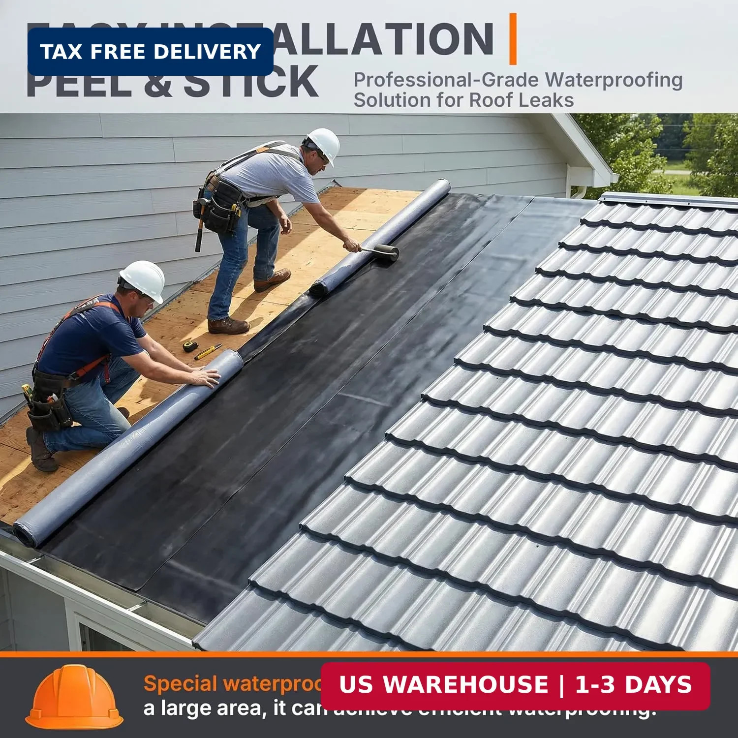 50 Mil EPDM Rubber Roofing Materials, Self-Adhesive Waterproofing Membrane for R