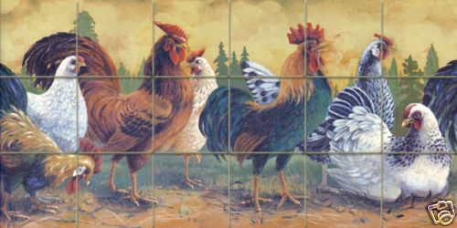 Art Mural Ceramic Countryside Backsplash Bath Tile #400