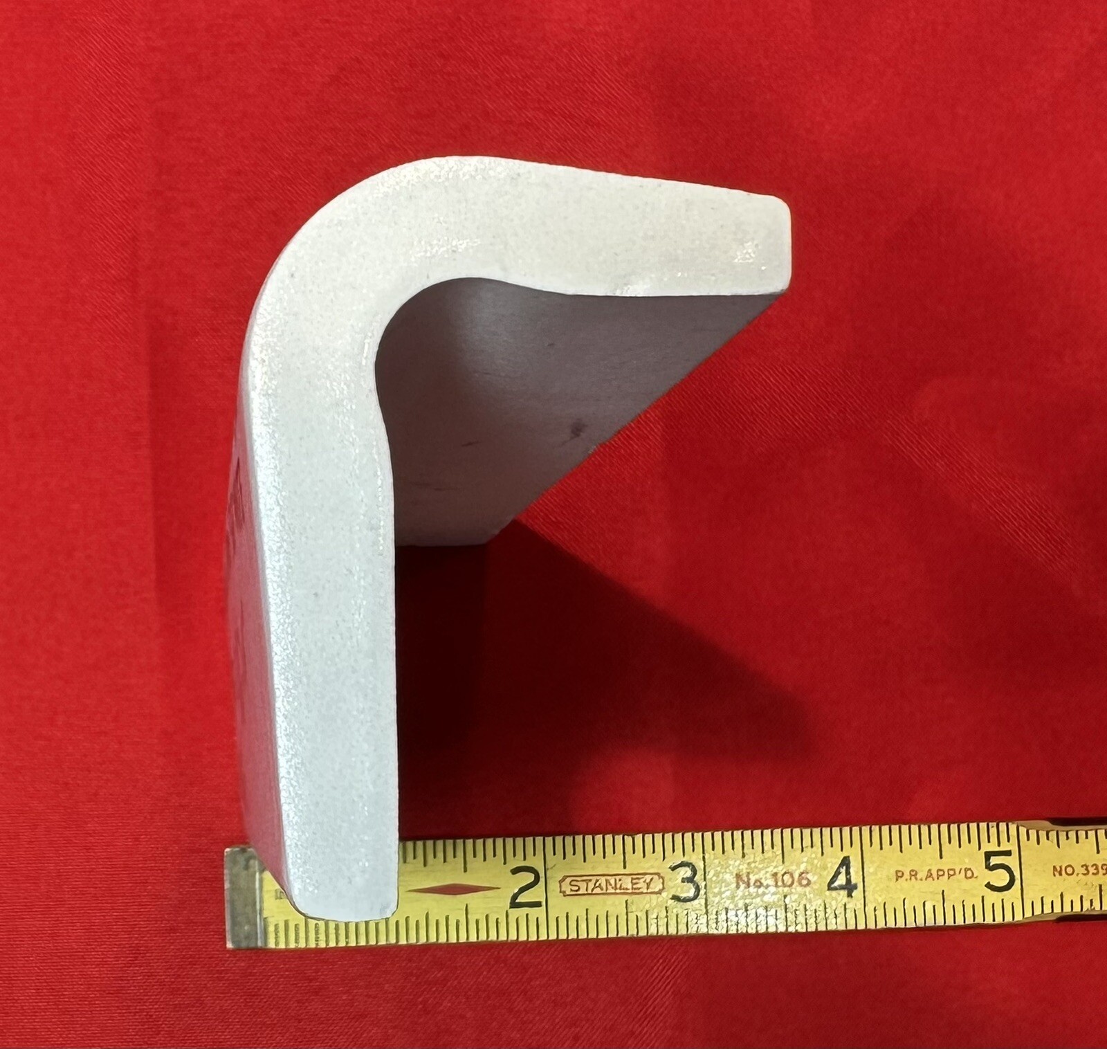 1pc. Off-White V-Cap Crystalline Ceramic Tile: Counter-Top Edging American Olean