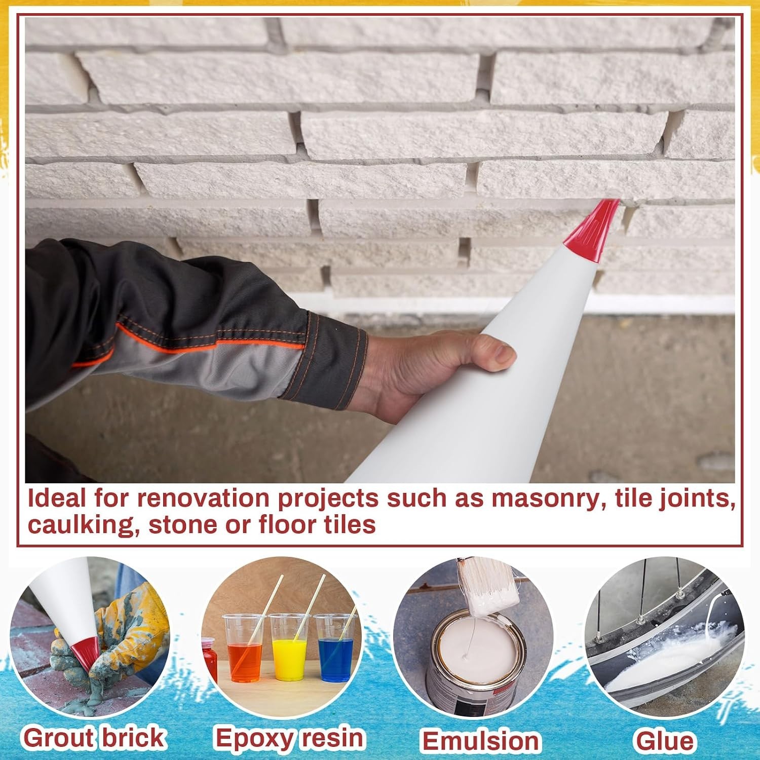 Tear-Resistant Grout Bag for Installation Work