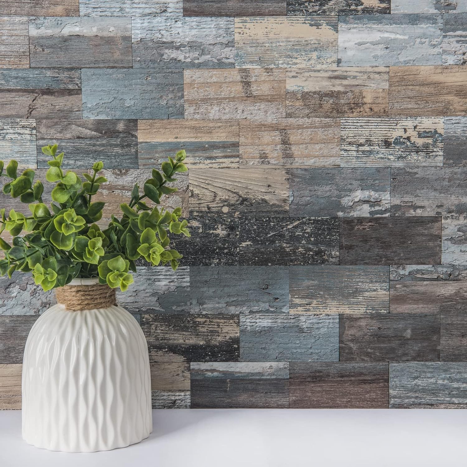 10-Sheet Peel and Stick Backsplash PVC Wall Tile, Stickon Tile for Kitchen Ba…
