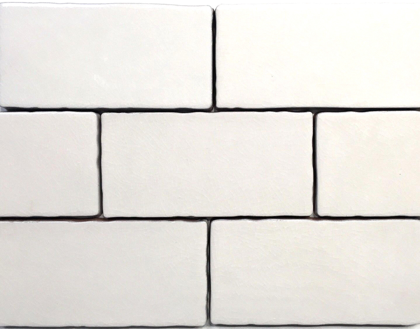 3×6 Biscuit Crackled Glaze Ceramic Tile, Wall and Backsplash Decor Bath Kitchen
