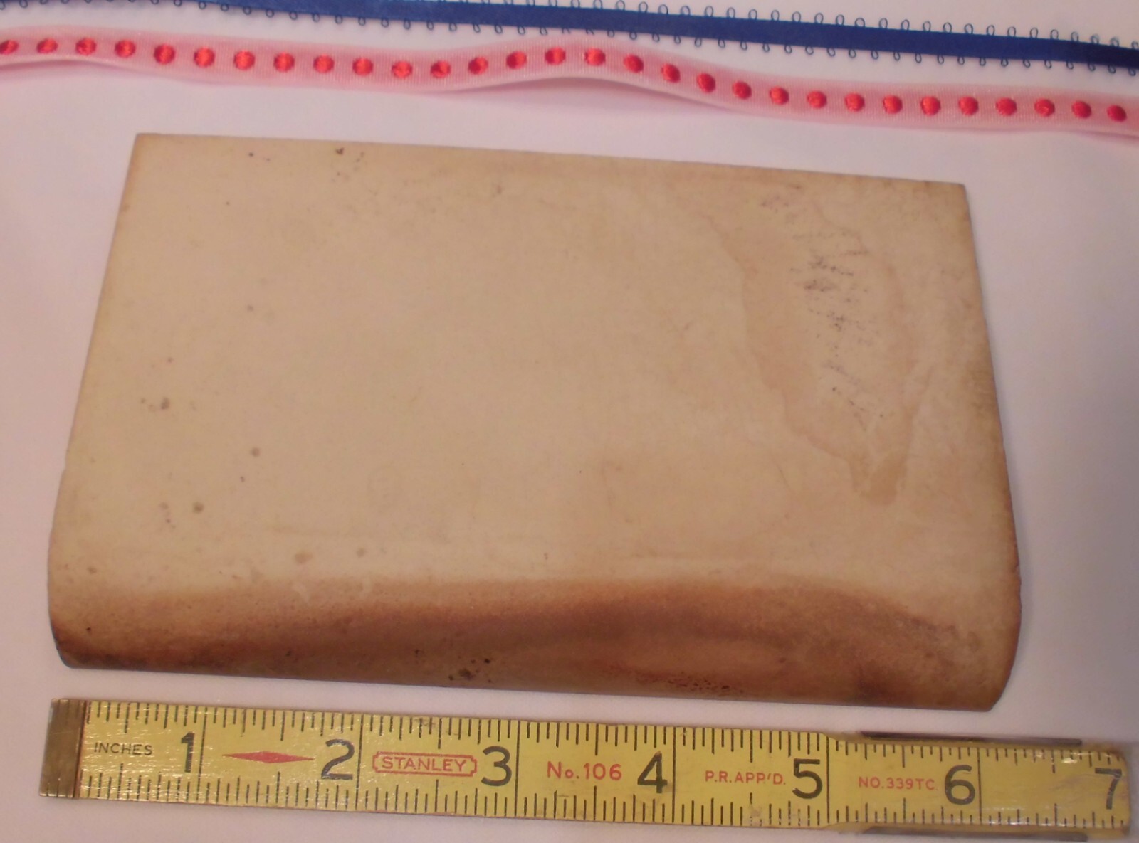1 pc. Mocha – Brown Cove-Base Ceramic Tile 4″ X 6″ Mid-State: Glossy; stack on