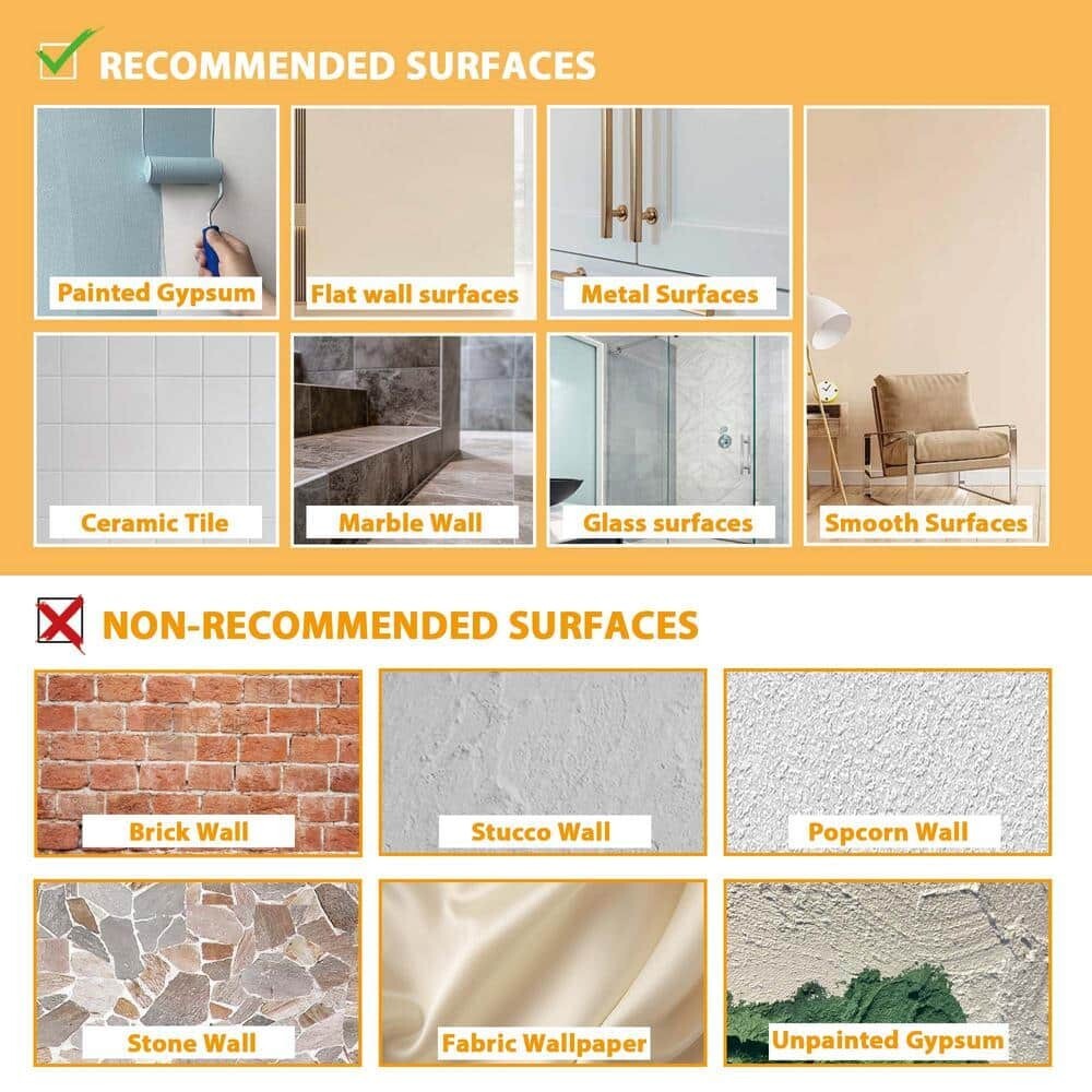 Jeedeson 12 x 12 in. Vinyl Peel and Stick Tile Backsplash Stone Beige (10-Pack)