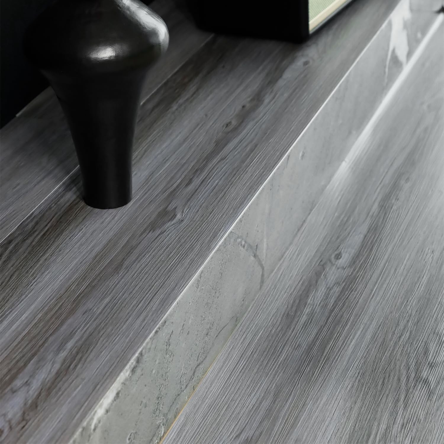 11.8″ Wood Grain Peel & Stick Vinyl Floor Tiles Roll – Waterproof, Non-Slip, …