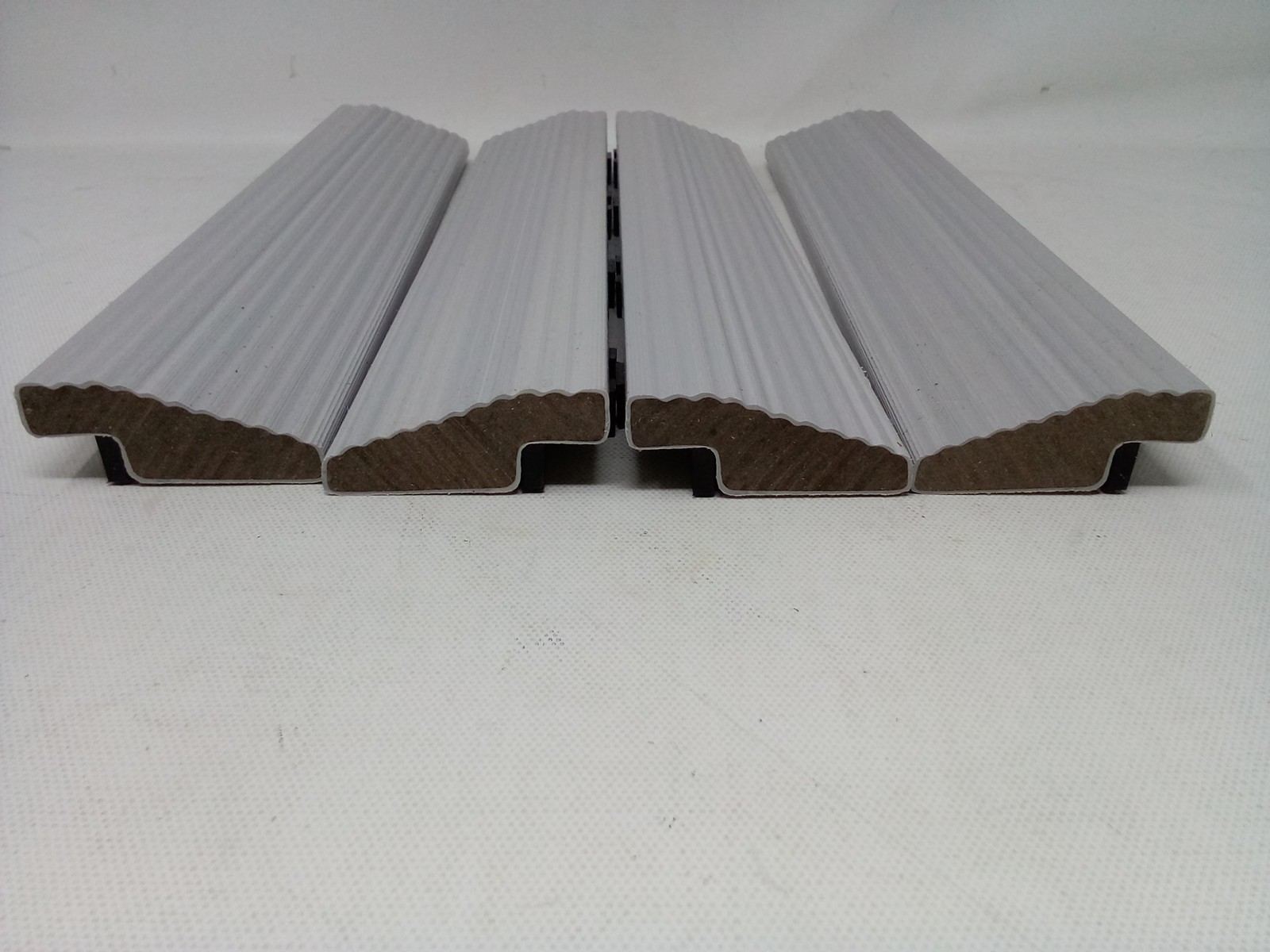 NewTechWood US-QD-SF-ZX-SW 1/6 x 1 Ft. deck tile straight trim smoke white