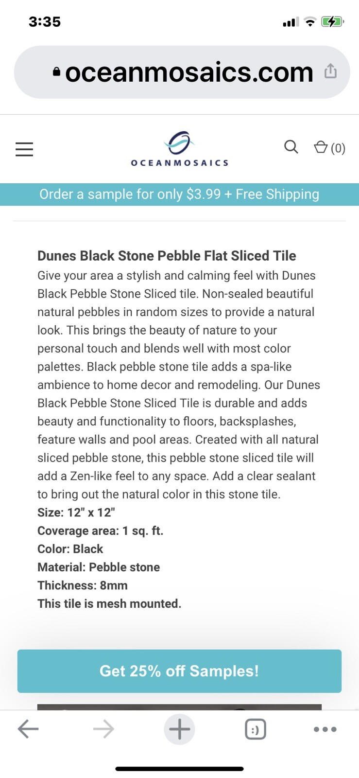 Black Nature Pebble Stone Shower Floor