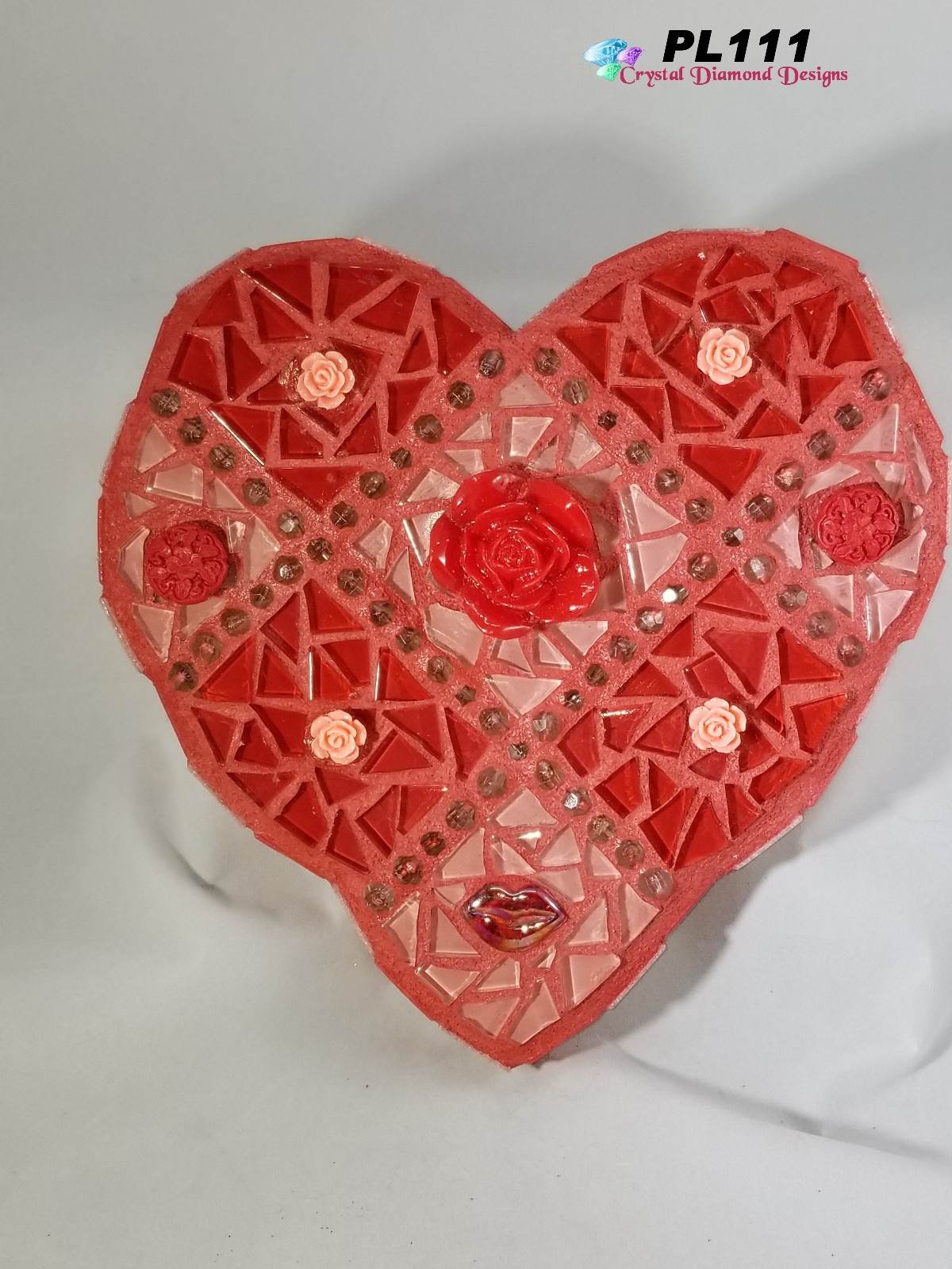 Heart and Roses for Valentine Art Handmade Would Look Great in your Home PL111