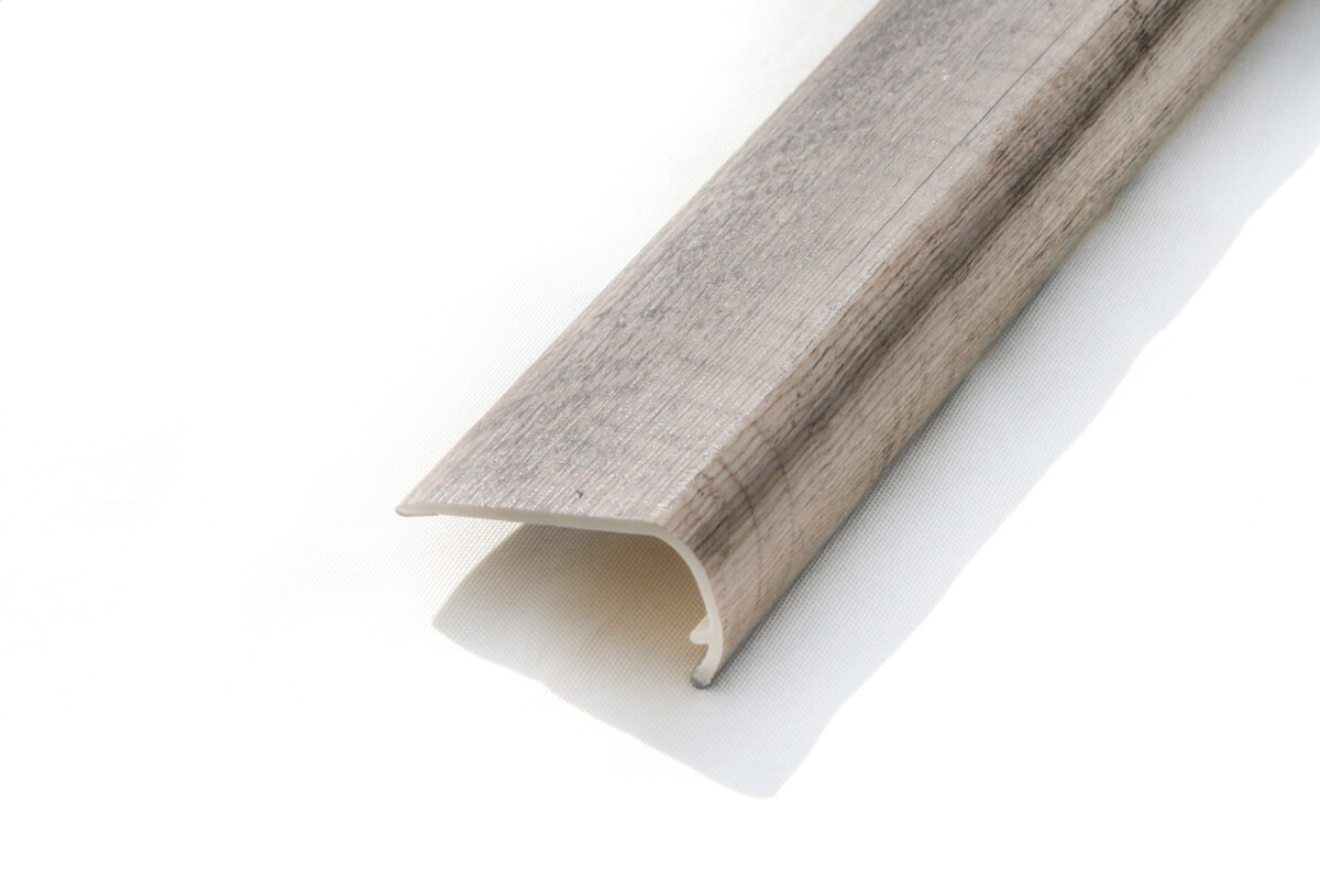 8mm Zion Luxury Vinyl WPC Plank With IXPE Rubber Pad Sample