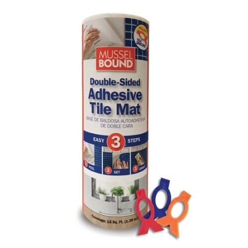 MusselBound 15 SQ FT WHT Tile Adhesive Mat Use With Kitchen Backsplash Wall Tile