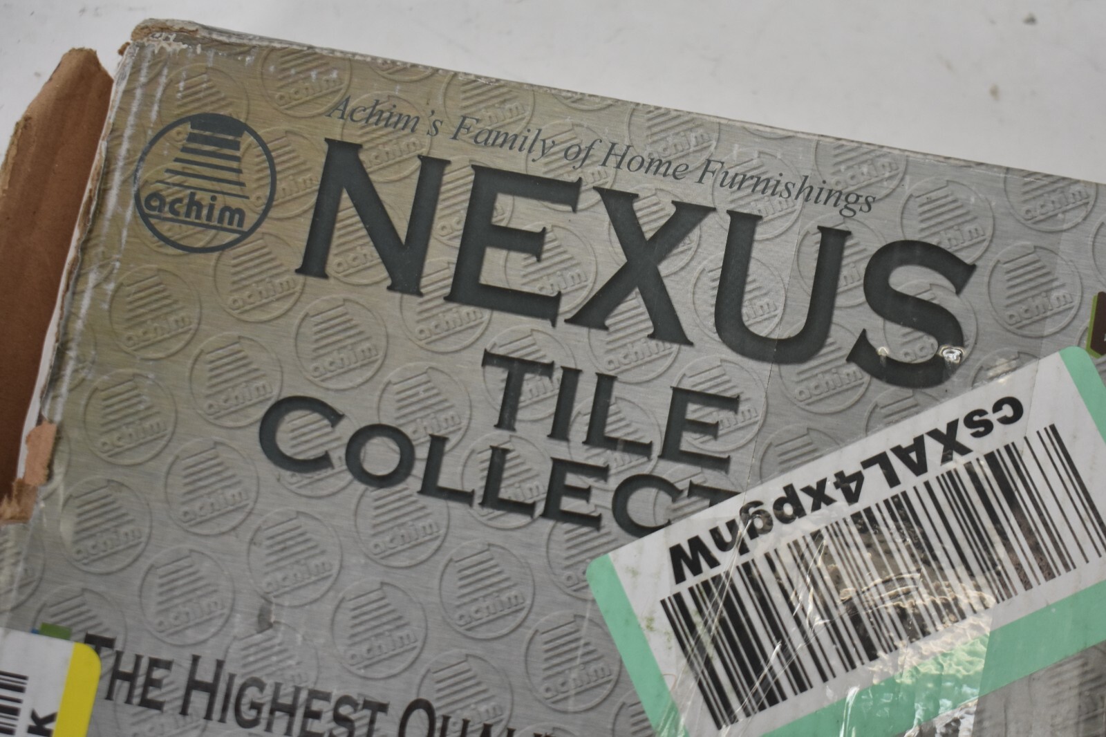 Lot of 40 Tiles Nexus Vinyl Floor Tiles Dark Slate Marble Peel & Stick 12″ x 12″
