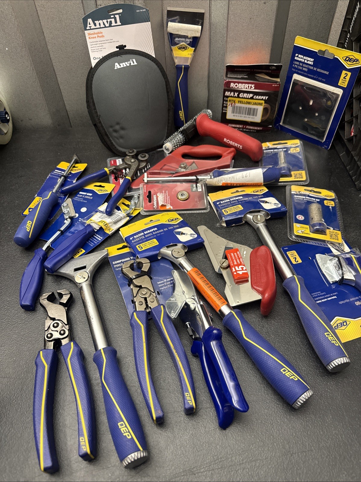 *Mixed Lot* QEP Tools Glass Tile Nipper, Grout Saw, Title Cutter, Striper Blades
