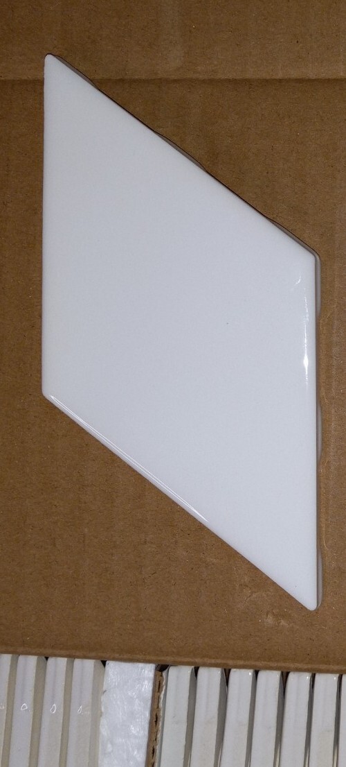 MARAZZI LuxeCraft Diamond White Glazed Glossy Ceramic Tiles 3″ x 6″ – Set of 20