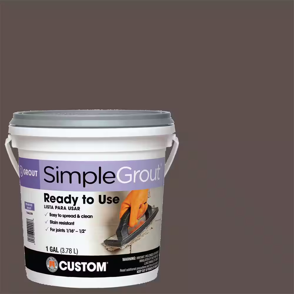 Simplegrout #647 Brown Velvet 1 Gal. Pre-Mixed Grout