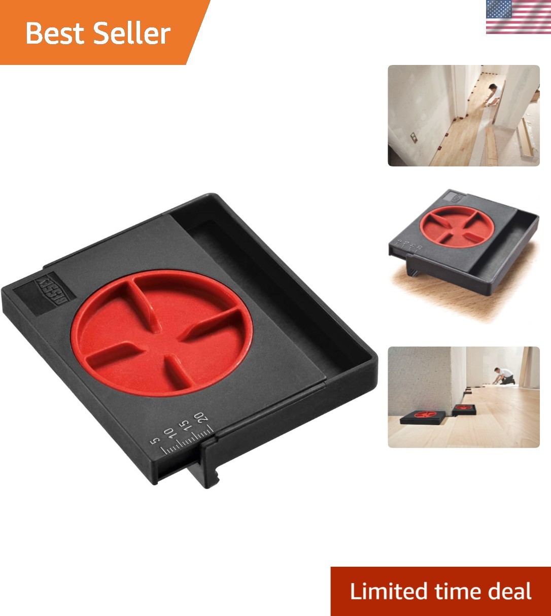 Lightweight 5 – 20 mm Floor Spacer, Durable Glass Nylon for Quick Installations