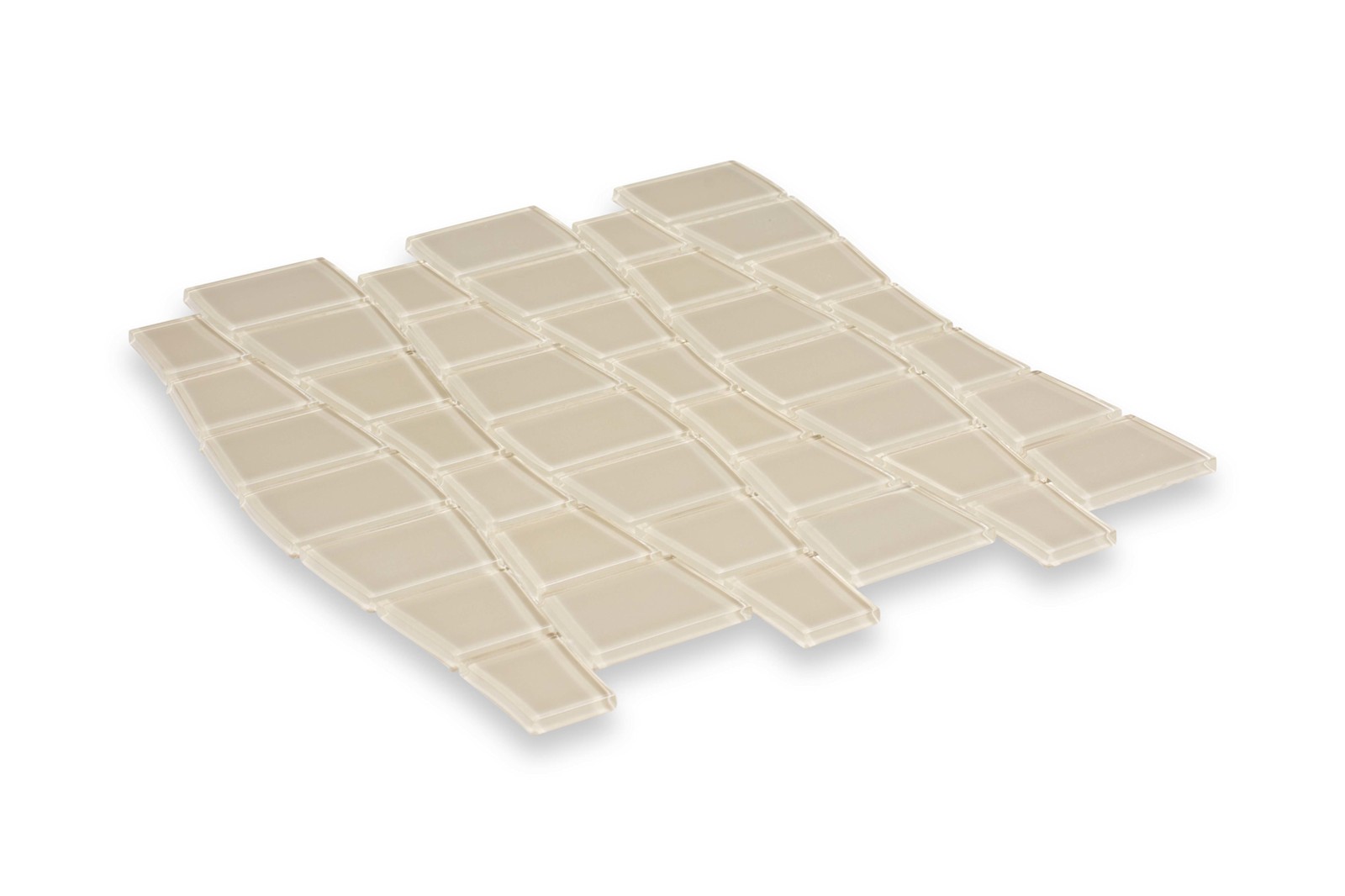 Cruz Bay Studio BG15 Ripple – 11″ x 12″ Block Random Wall Tile – – Mojave Gloss